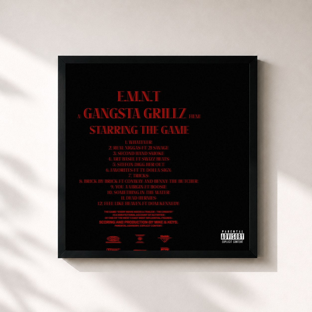 The Game · Gangsta Grillz: E.M.N.T - The Credits