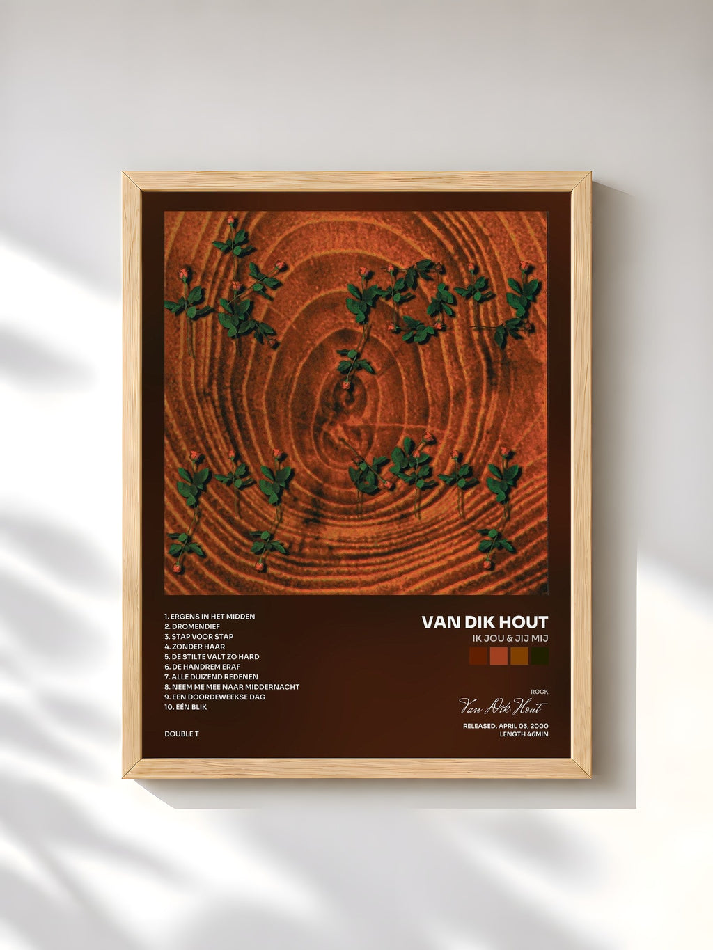 #bois Tableau de l'album Ik Jou & Jij Mij de Van Dik Hout, cadre en bois brut, imprimé et encadré en France