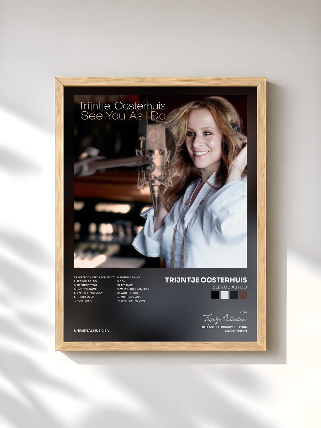 #bois Tableau de l'album See You As I Do de Trijntje Oosterhuis, cadre en bois brut, imprimé et encadré en France