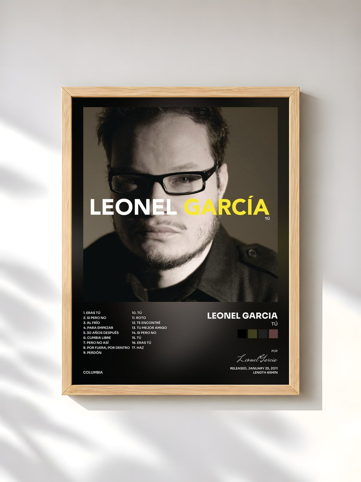 #bois Tableau de l'album Tú de Leonel Garcia, cadre en bois brut, imprimé et encadré en France