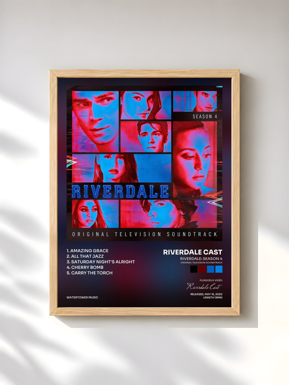 #bois Tableau de l'album Riverdale: Season 4 (Original Television Soundtrack) de Riverdale Cast, cadre en bois brut, imprimé et encadré en France