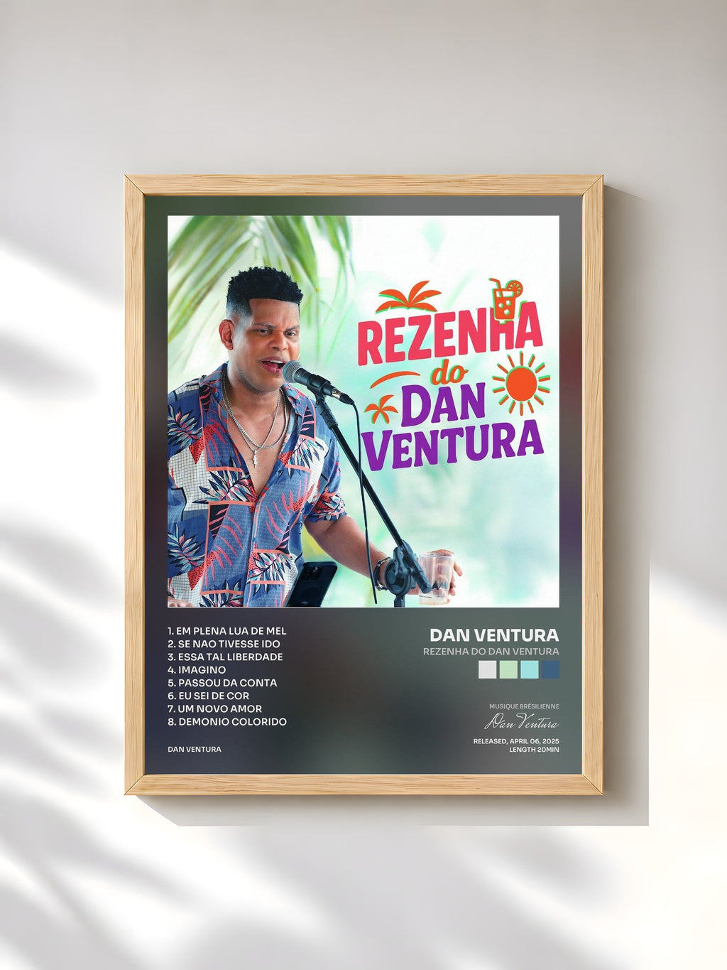 #bois Tableau de l'album Rezenha do Dan Ventura de Dan Ventura, cadre en bois brut, imprimé et encadré en France