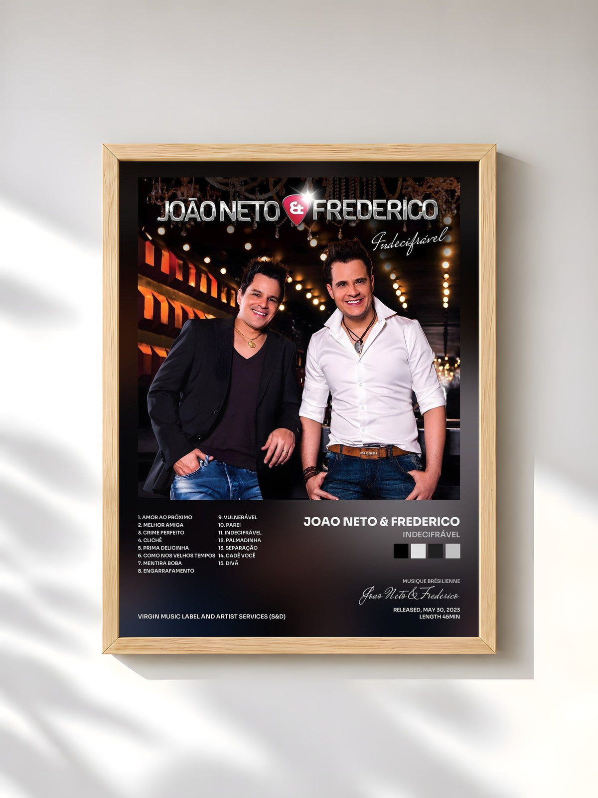 #bois Tableau de l'album Indecifrável de Joao Neto & Frederico, cadre en bois brut, imprimé et encadré en France