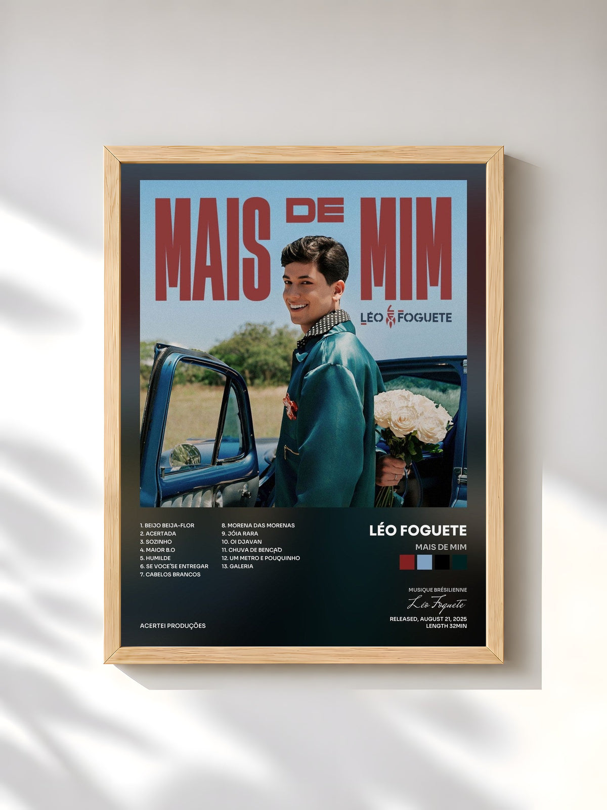#bois Tableau de l'album Mais de Mim de Léo Foguete, cadre en bois brut, imprimé et encadré en France