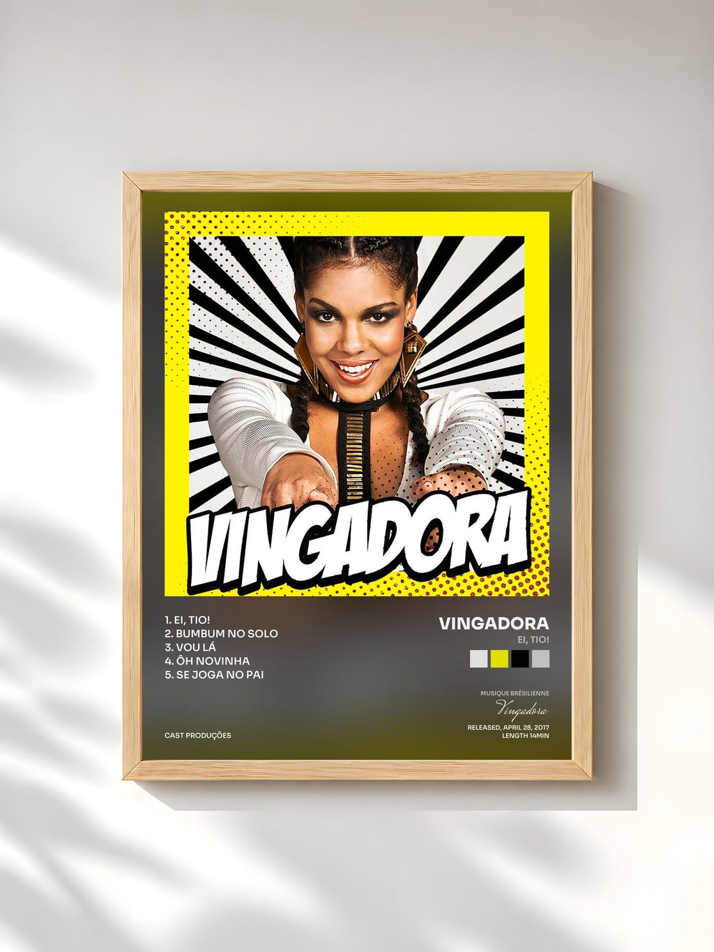 #bois Tableau de l'album Ei, Tio! de Vingadora, cadre en bois brut, imprimé et encadré en France