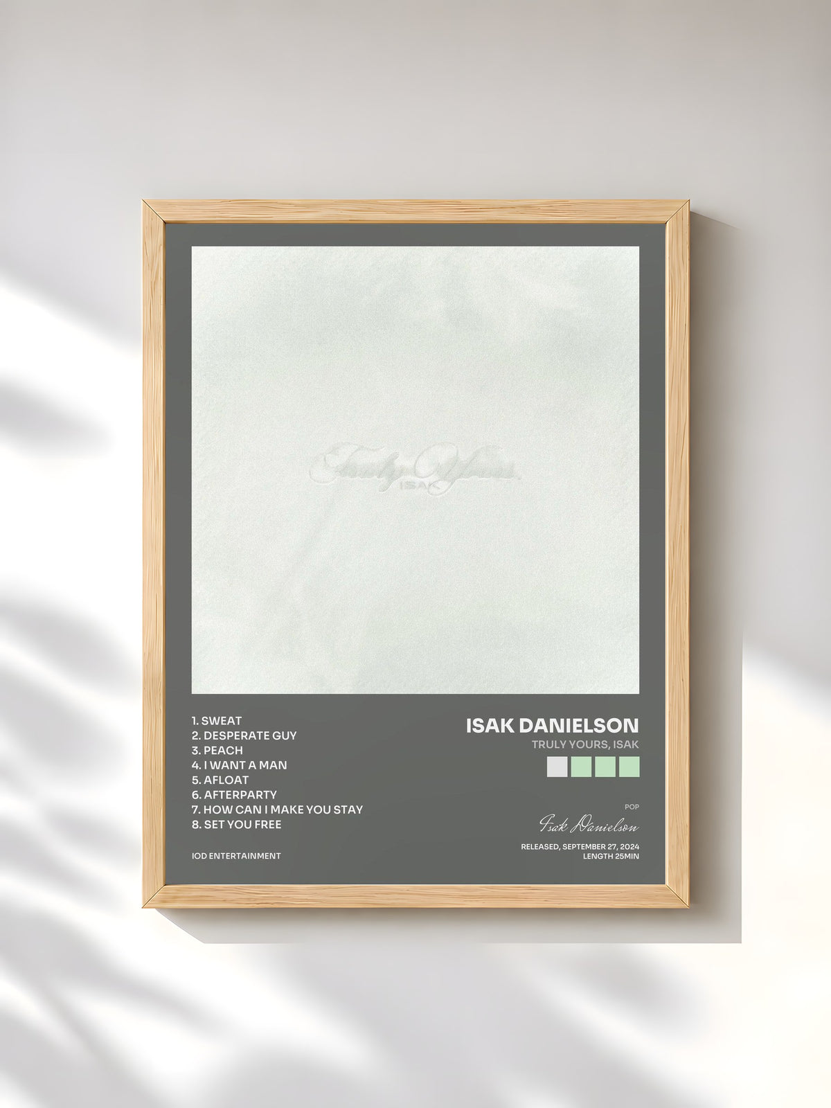 #bois Tableau de l'album Truly Yours, Isak de Isak Danielson, cadre en bois brut, imprimé et encadré en France