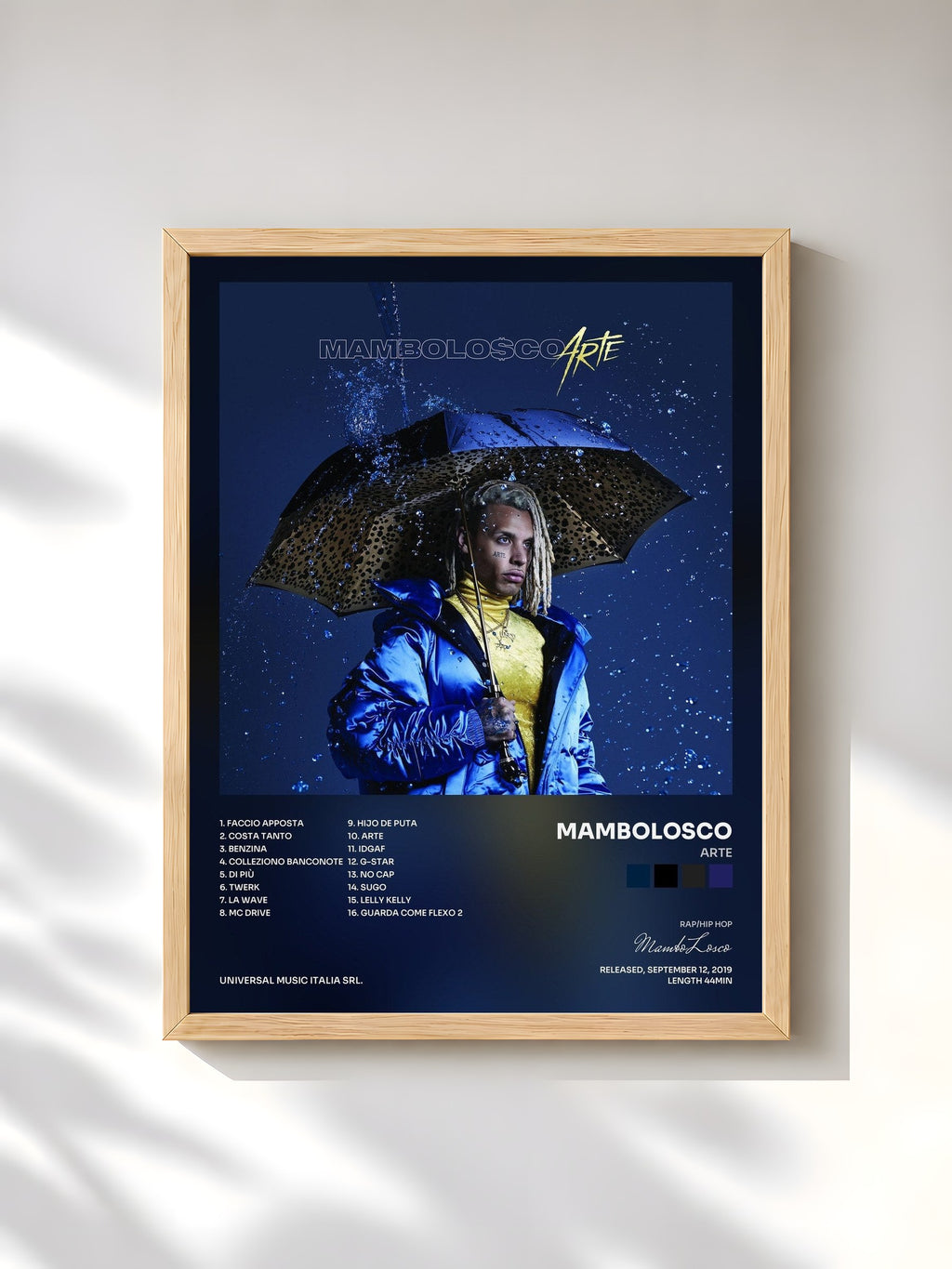 #bois Tableau de l'album Arte de MamboLosco, cadre en bois brut, imprimé et encadré en France