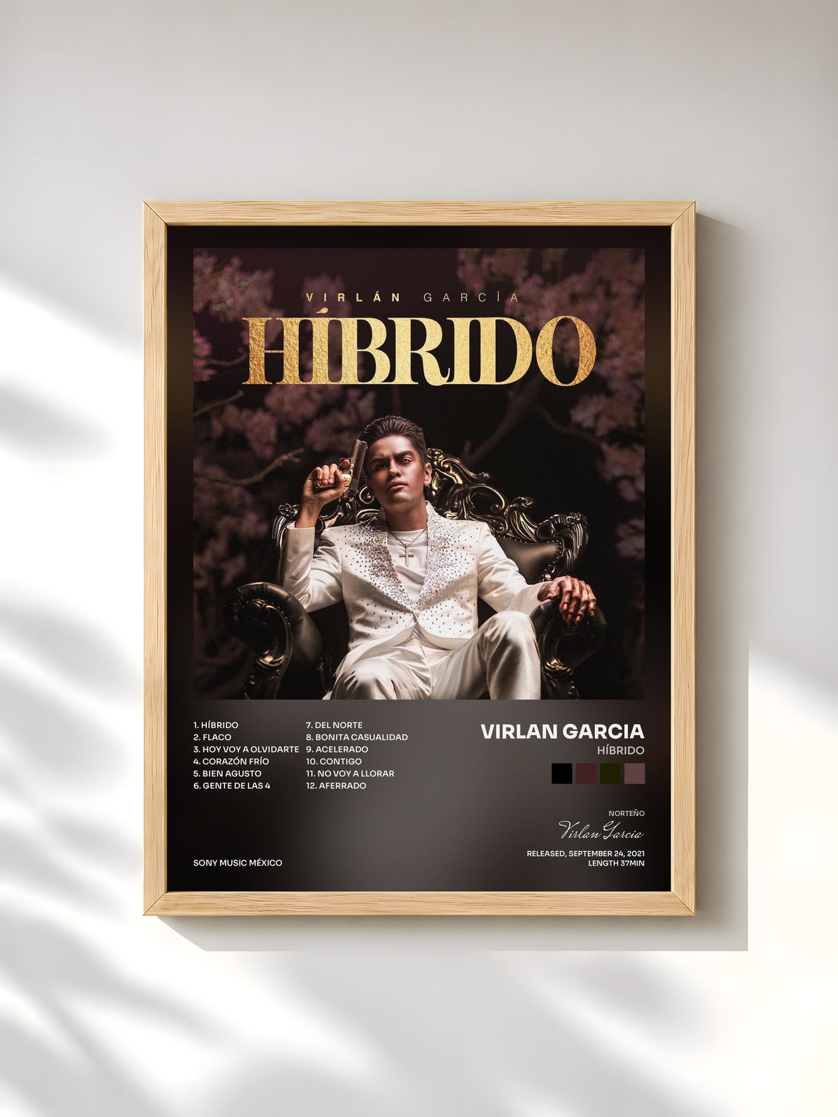 #bois Tableau de l'album Híbrido de Virlan Garcia, cadre en bois brut, imprimé et encadré en France
