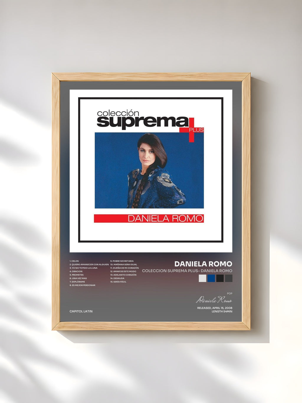#bois Tableau de l'album Coleccion Suprema Plus- Daniela Romo de Daniela Romo, cadre en bois brut, imprimé et encadré en France