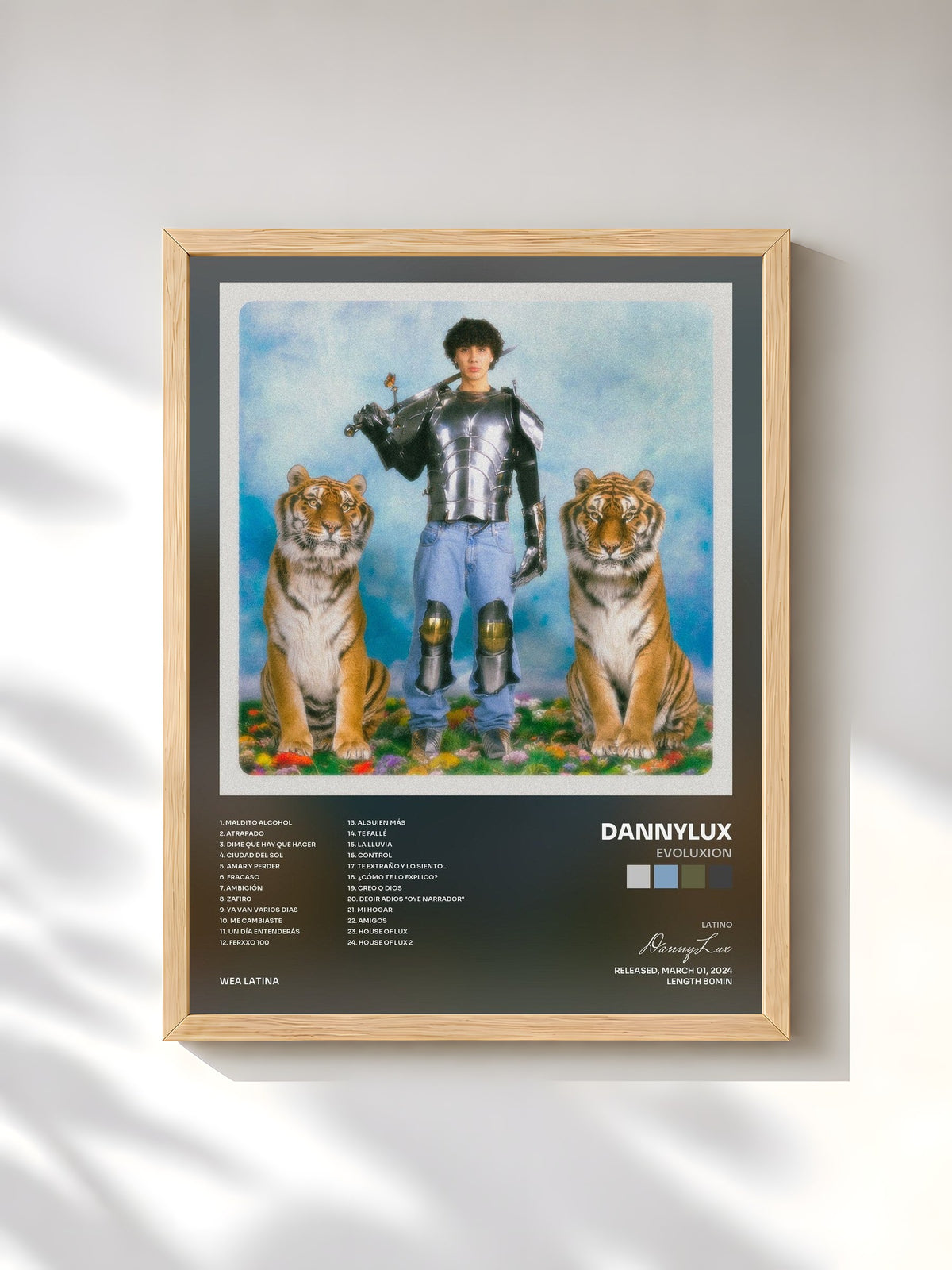 #bois Tableau de l'album EVOLUXION de DannyLux, cadre en bois brut, imprimé et encadré en France