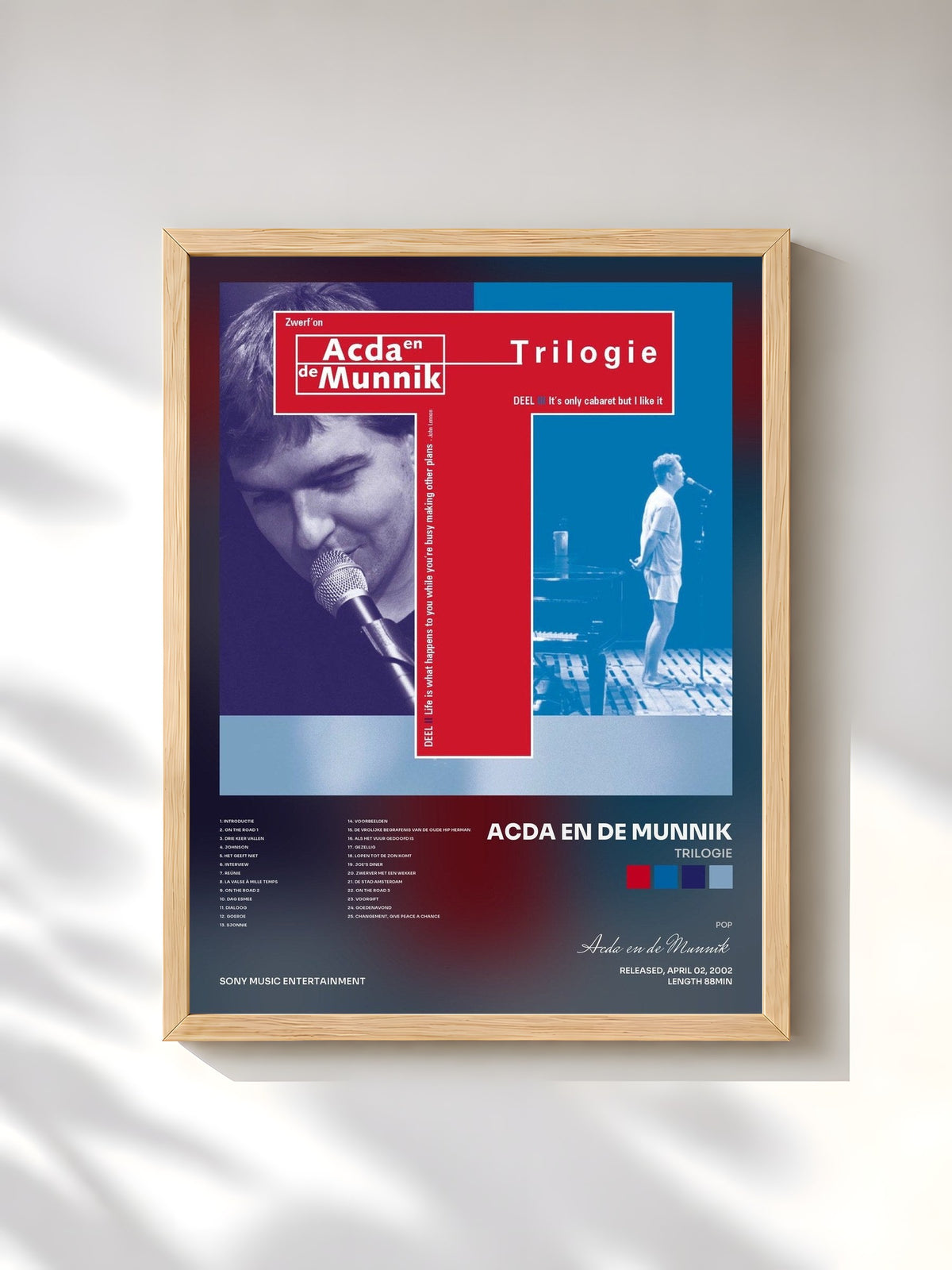 #bois Tableau de l'album Trilogie de Acda en de Munnik, cadre en bois brut, imprimé et encadré en France