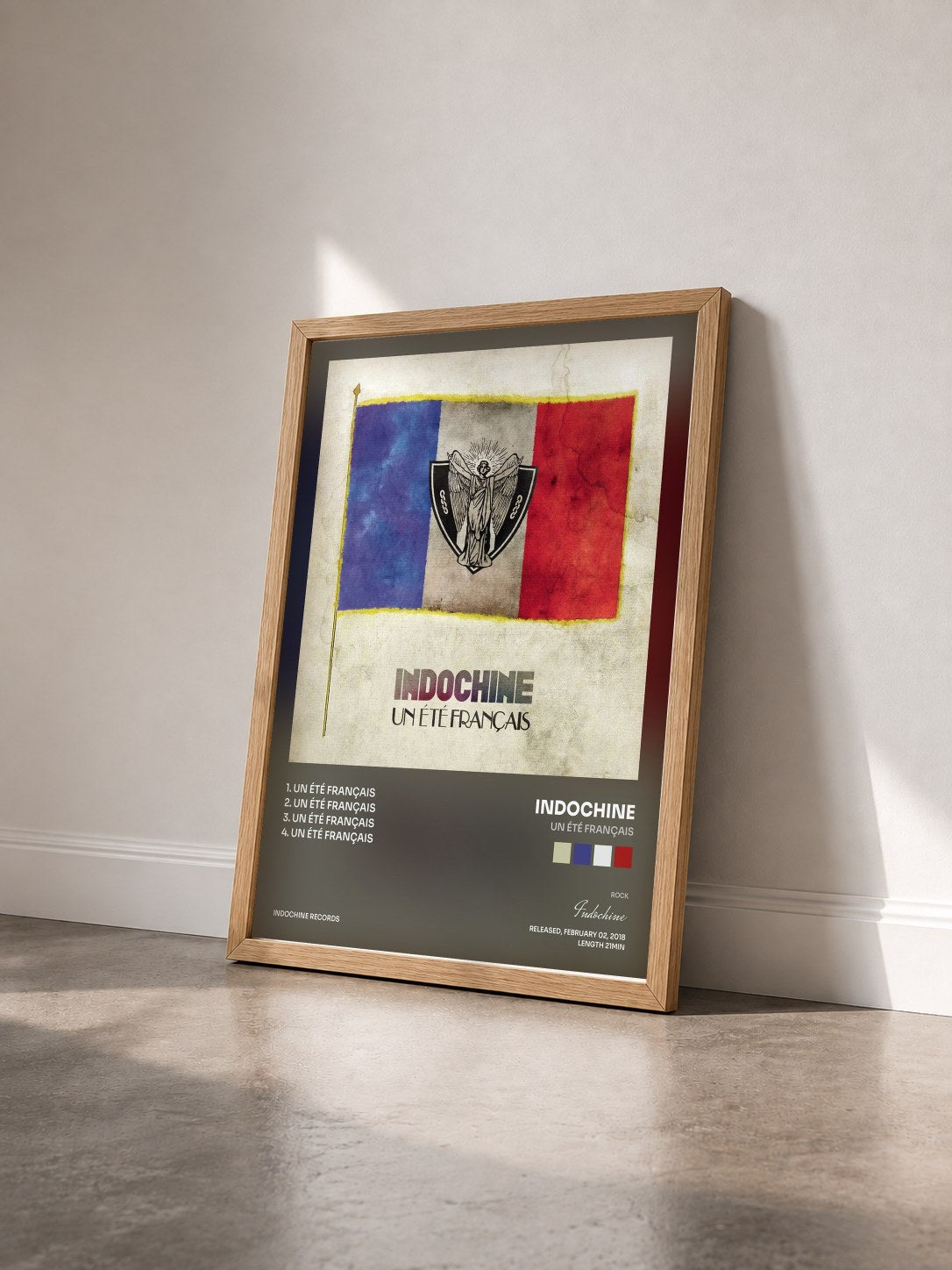#bois Tableau de l'album Un été français de Indochine vu de trois quarts, cadre en bois brut