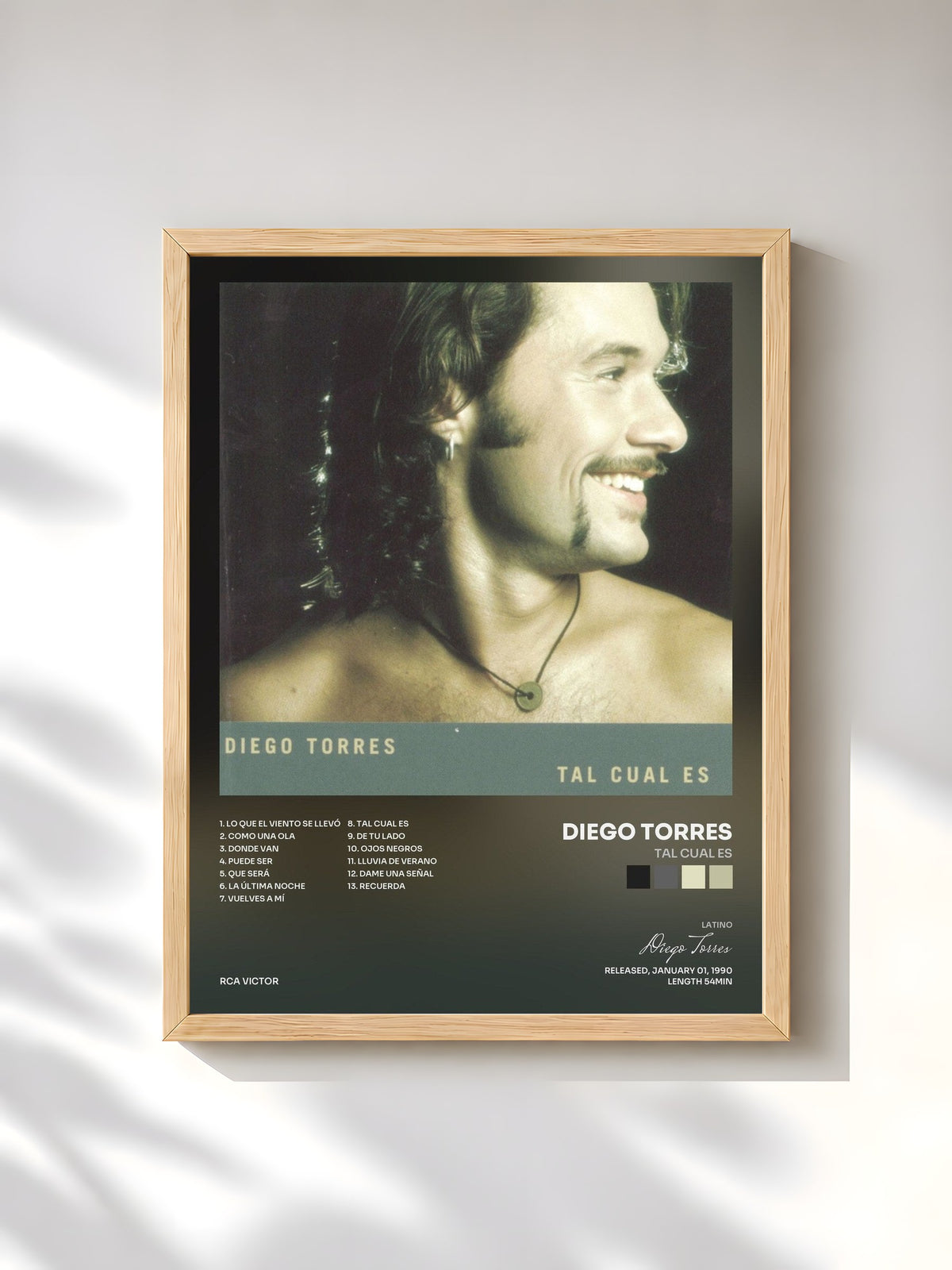 #bois Tableau de l'album Tal Cual Es de Diego Torres, cadre en bois brut, imprimé et encadré en France