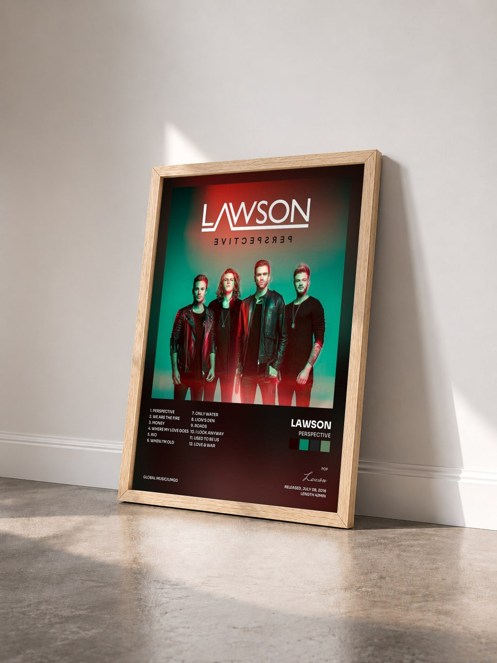 #bois Tableau de l'album Perspective de Lawson vu de trois quarts, cadre en bois brut