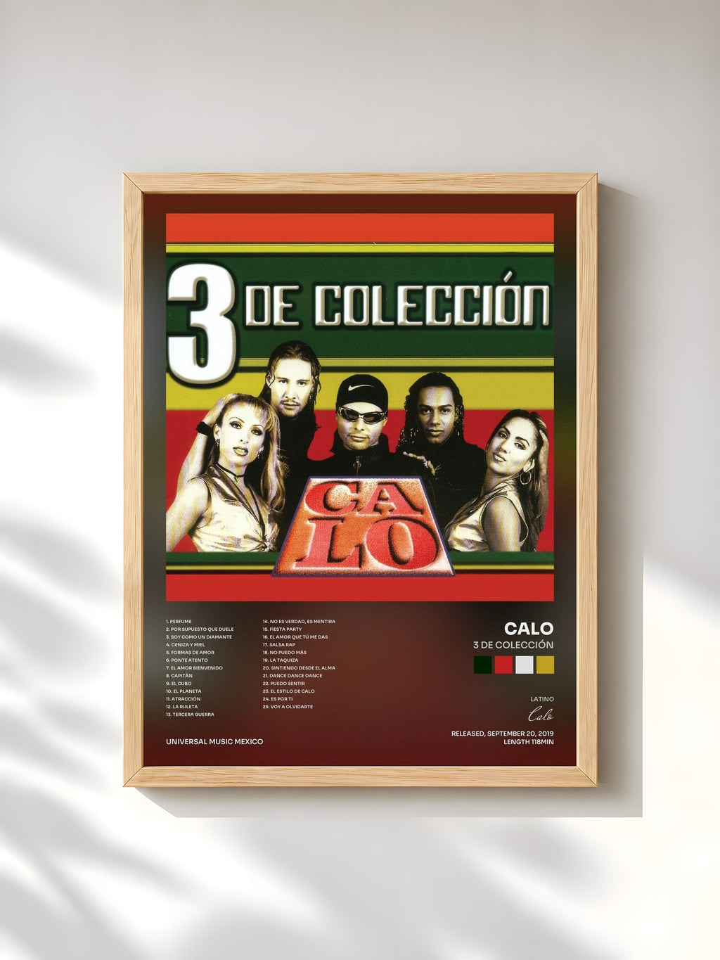 #bois Tableau de l'album 3 De Colección de Calo, cadre en bois brut, imprimé et encadré en France