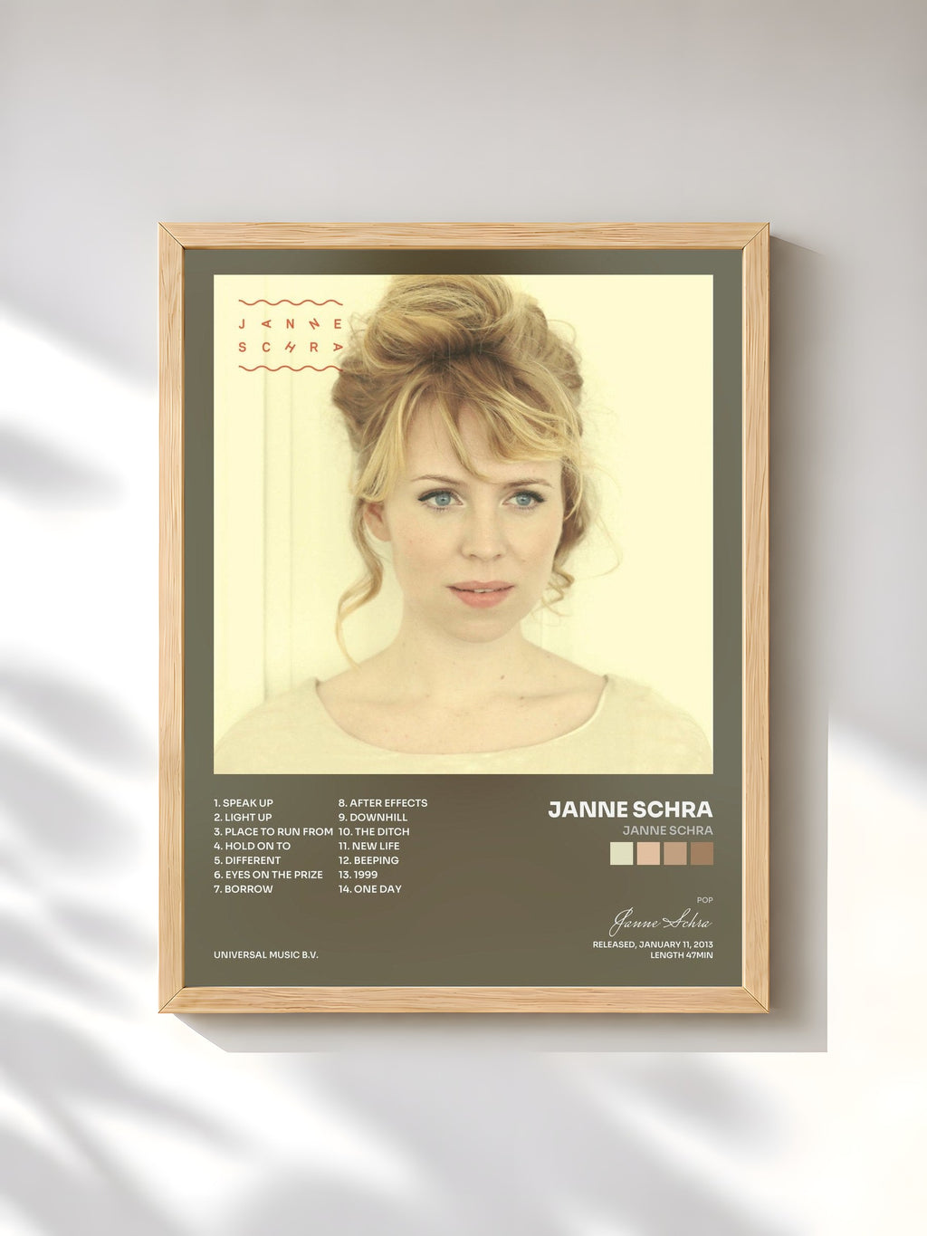 #bois Tableau de l'album Janne Schra de Janne Schra, cadre en bois brut, imprimé et encadré en France