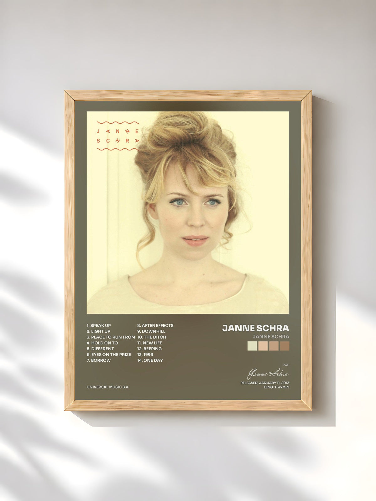 #bois Tableau de l'album Janne Schra de Janne Schra, cadre en bois brut, imprimé et encadré en France