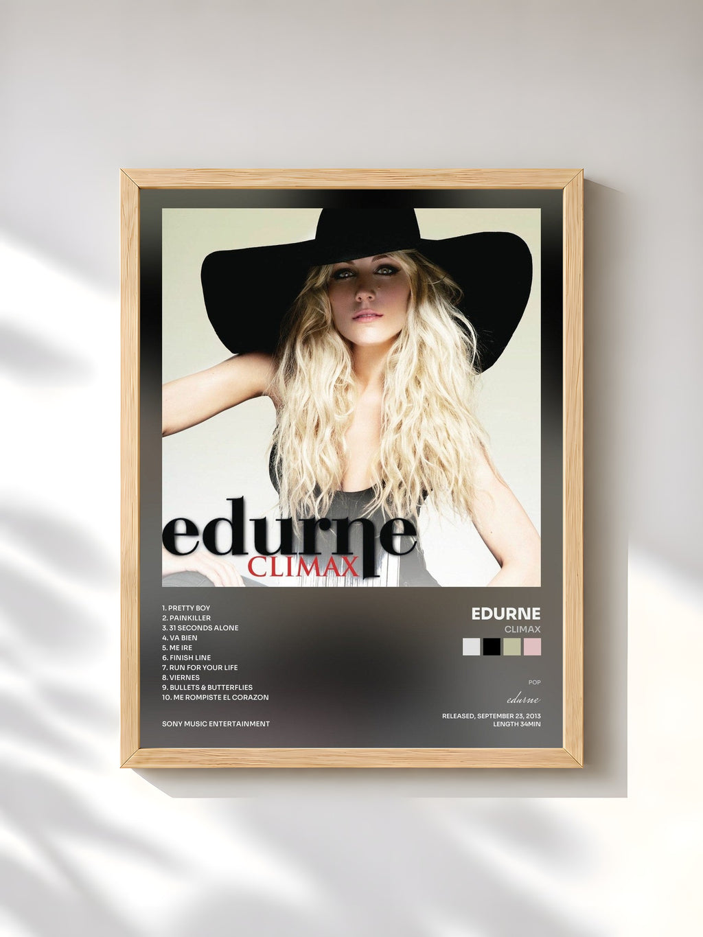 #bois Tableau de l'album Climax de edurne, cadre en bois brut, imprimé et encadré en France