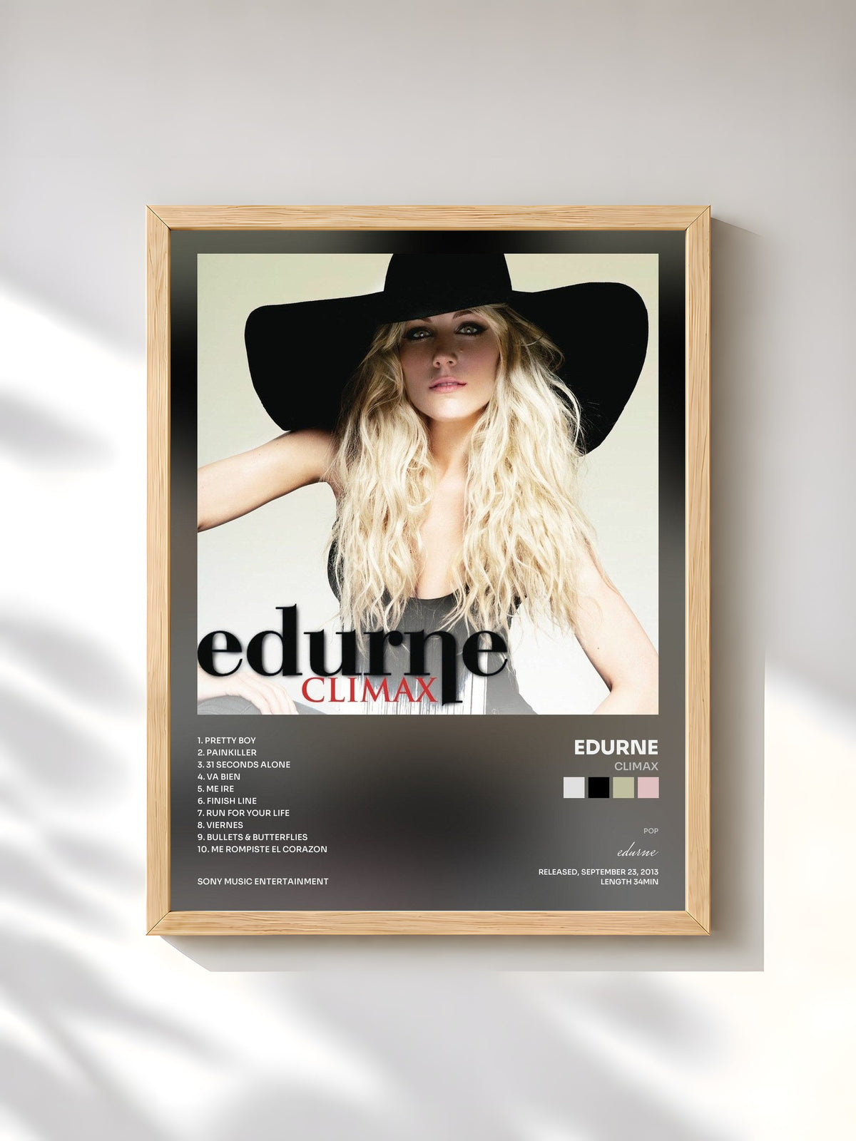 #bois Tableau de l'album Climax de edurne, cadre en bois brut, imprimé et encadré en France