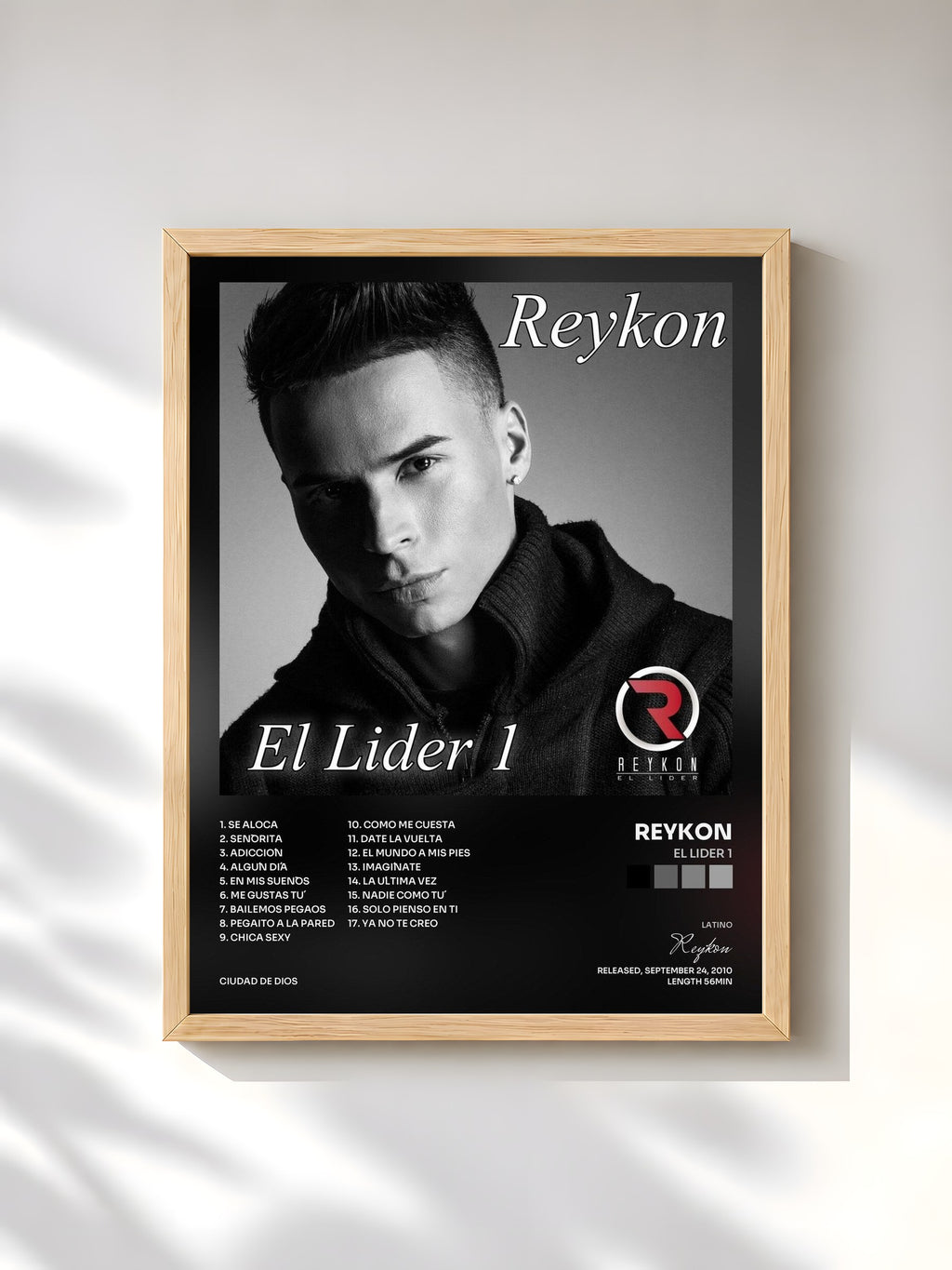#bois Tableau de l'album El Lider 1 de Reykon, cadre en bois brut, imprimé et encadré en France