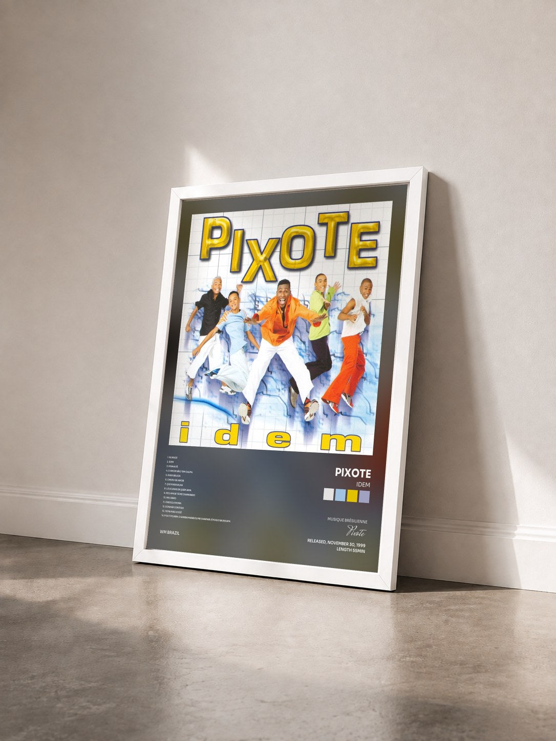 #blanc Tableau de l'album Idem de Pixote vu de trois quarts, cadre blanc
