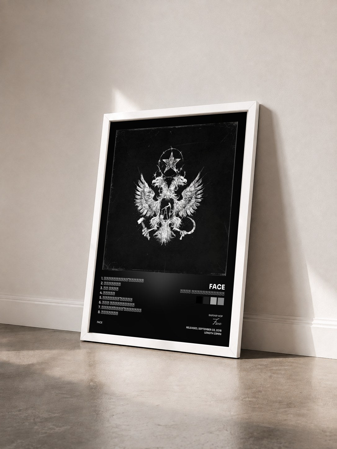 #blanc Tableau de l'album ПУТИ НЕИСПОВЕДИМЫ de Face vu de trois quarts, cadre blanc