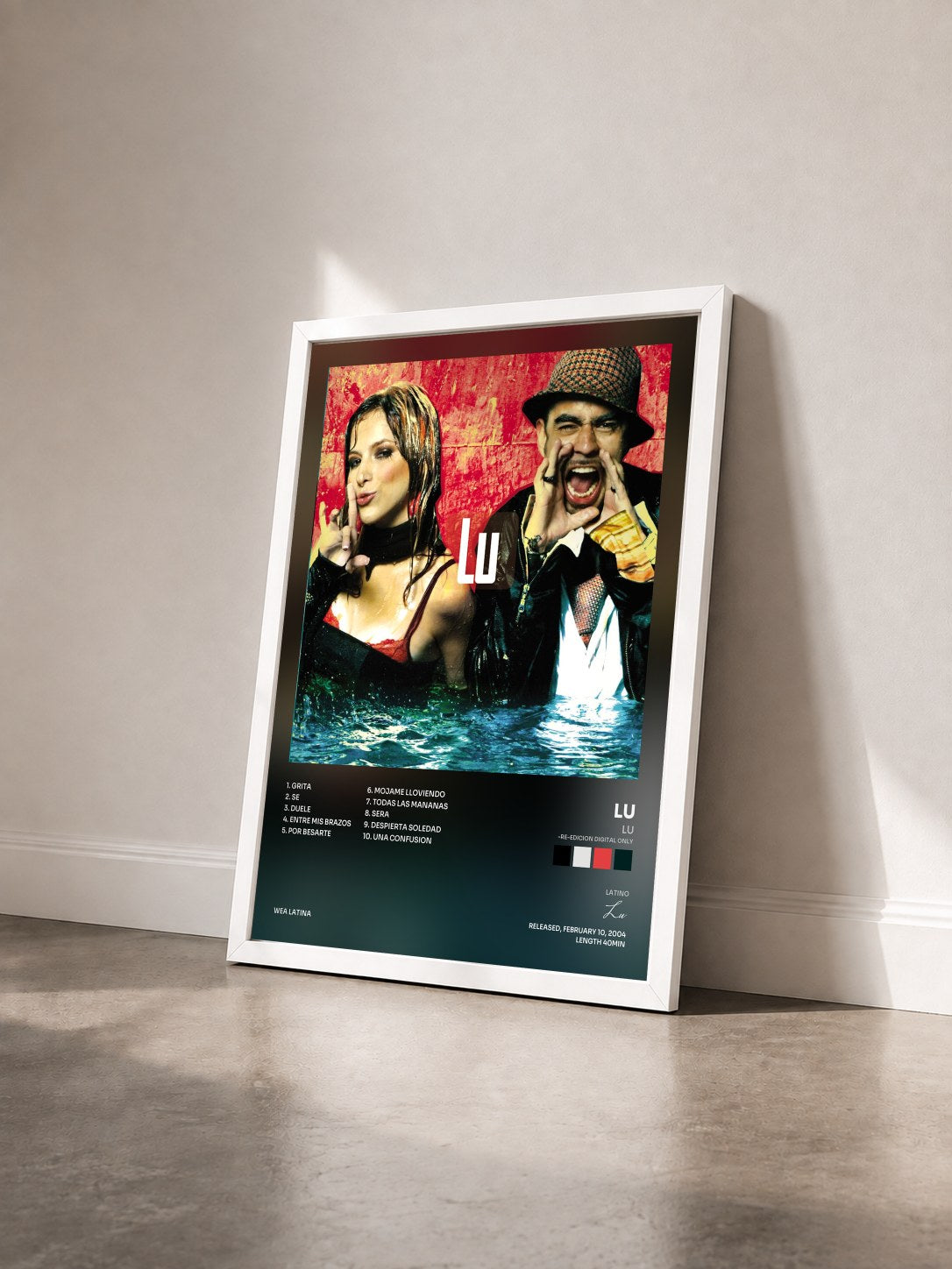 #blanc Tableau de l'album Lu (-re-edicion digital only) de Lu vu de trois quarts, cadre blanc