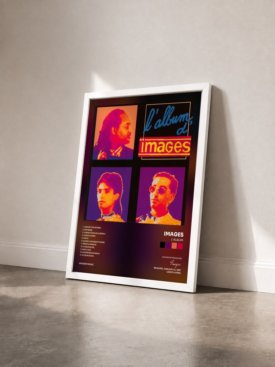 #blanc Tableau de l'album L'album de Images vu de trois quarts, cadre blanc