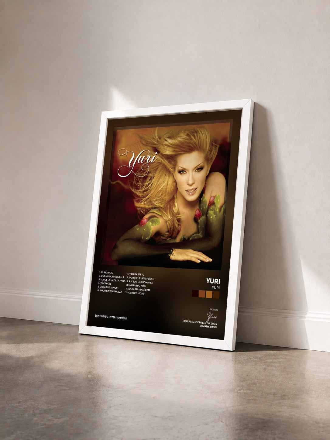 #blanc Tableau de l'album Yuri de Yuri vu de trois quarts, cadre blanc