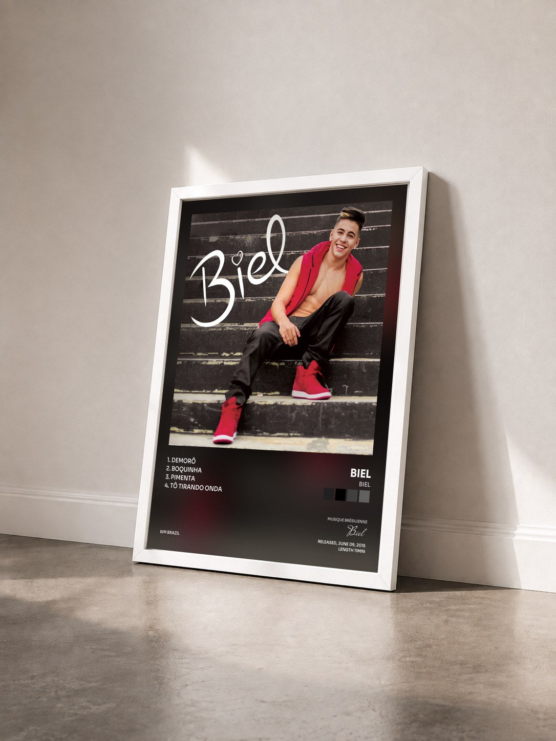 #blanc Tableau de l'album Biel de Biel vu de trois quarts, cadre blanc