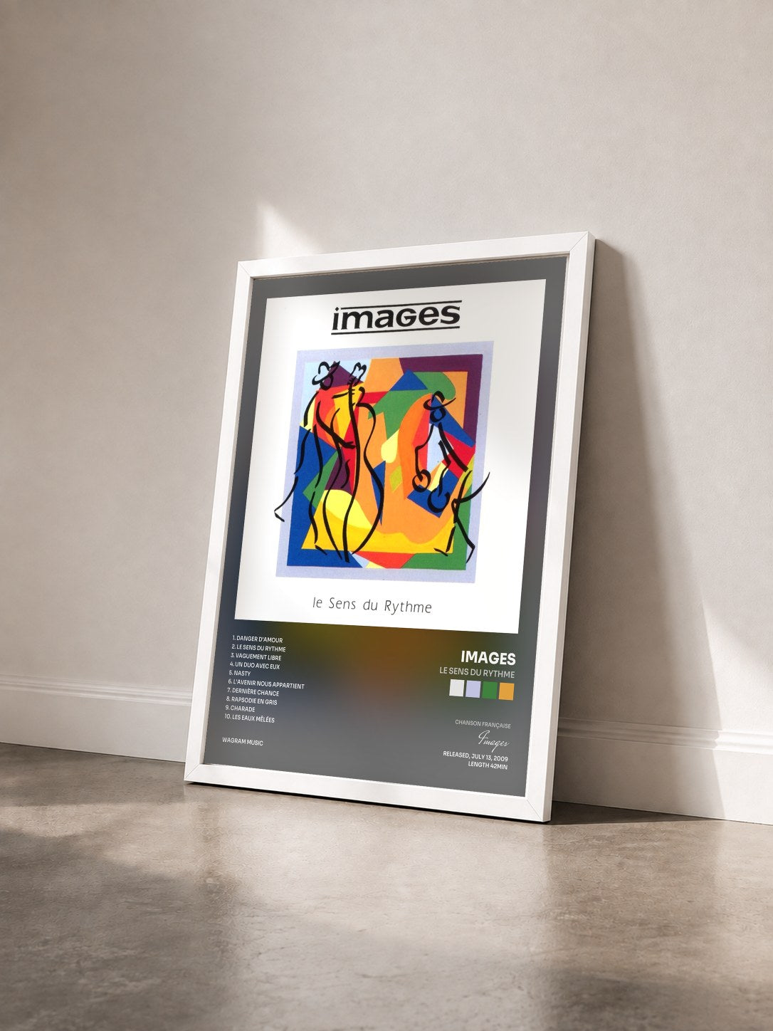 #blanc Tableau de l'album Le sens du rythme de Images vu de trois quarts, cadre blanc