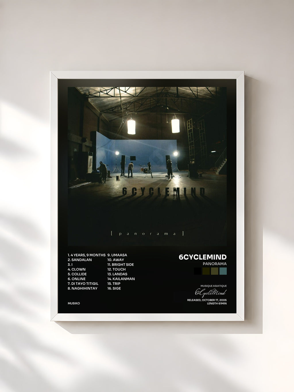 #blanc Panorama by 6CycleMind as a framed art print, white frame, printed and framed in France