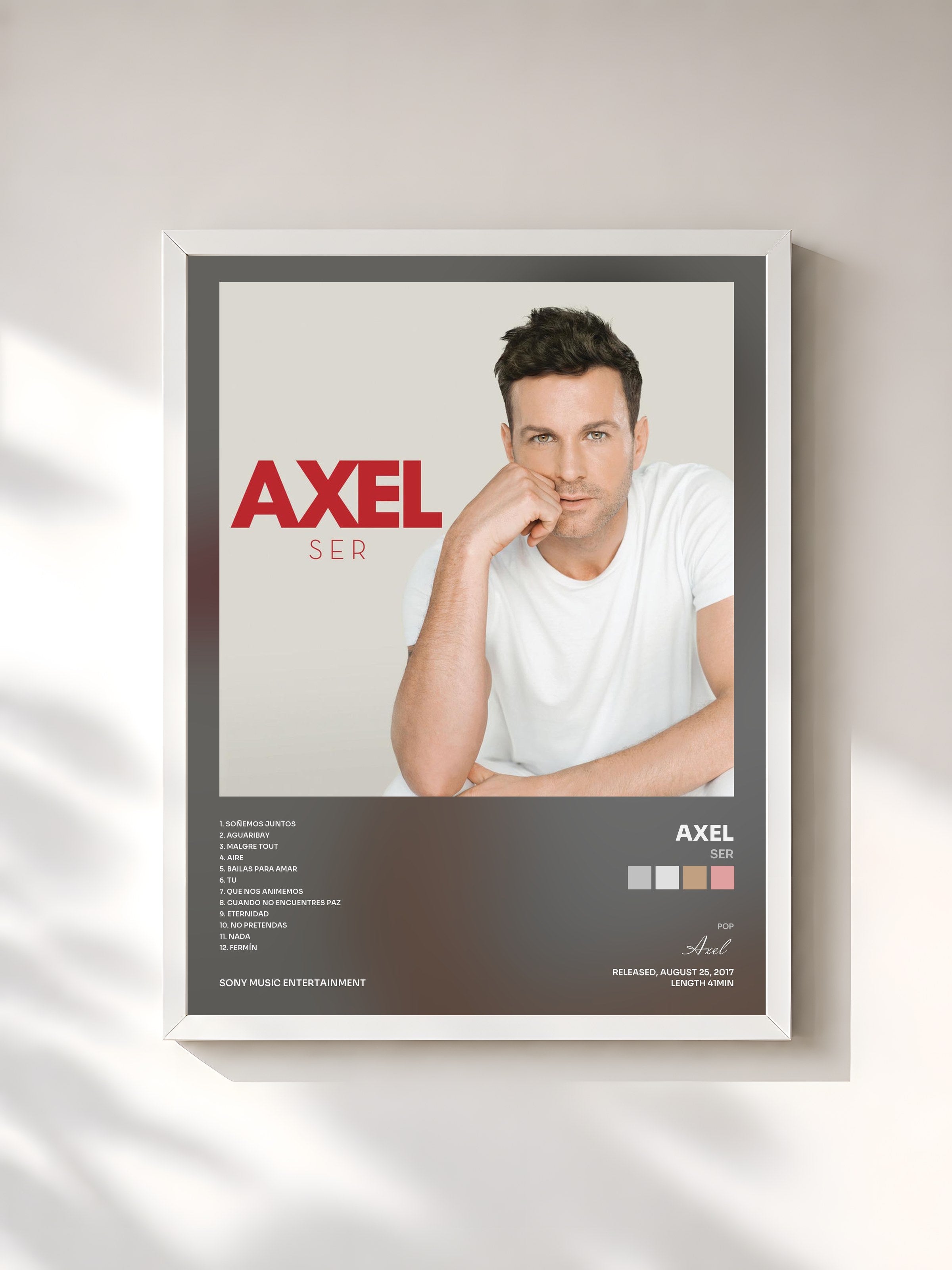 #blanc Tableau de l'album Ser de Axel, cadre blanc, imprimé et encadré en France
