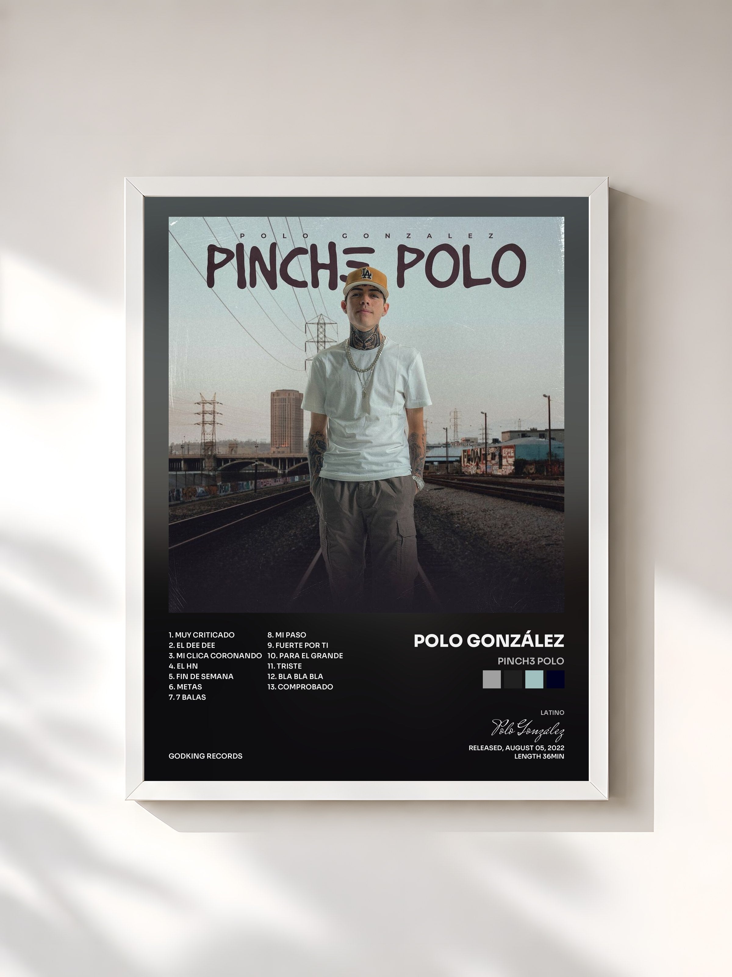 #blanc Tableau de l'album Pinch3 Polo de Polo González, cadre blanc, imprimé et encadré en France