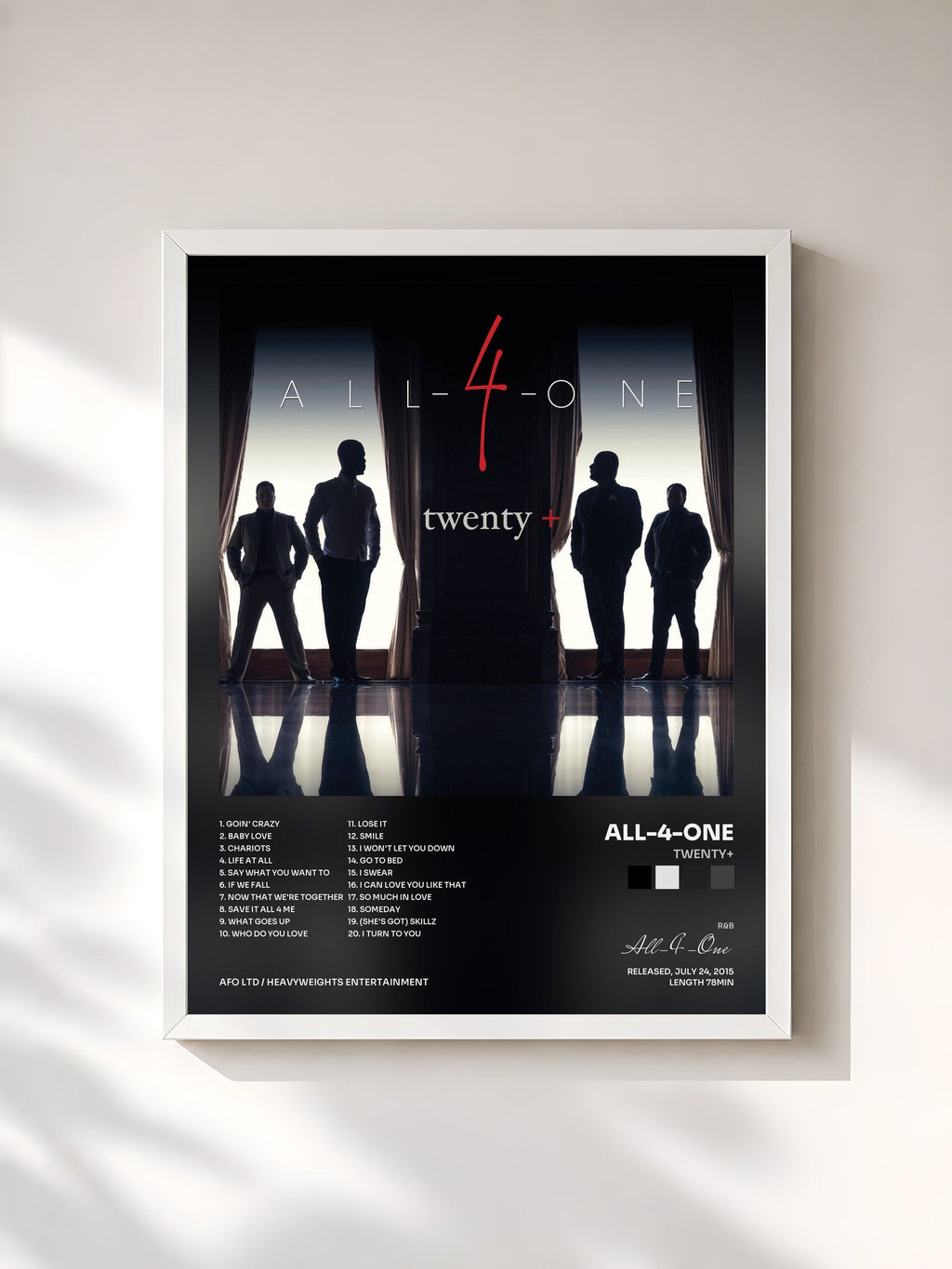 #blanc Twenty+ von All-4-One als gerahmter Kunstdruck, weißer Rahmen, gedruckt und gerahmt in Frankreich