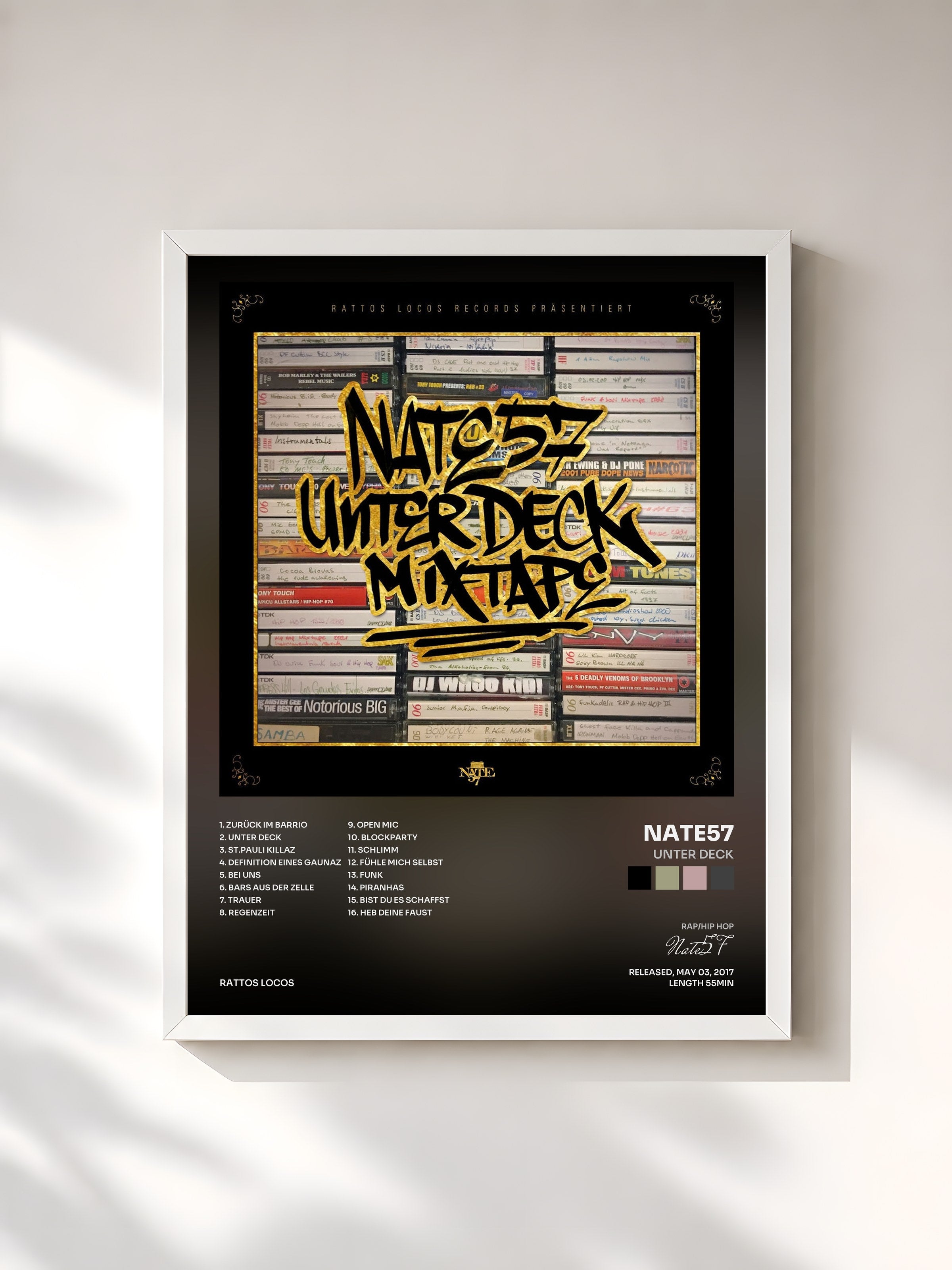 #blanc Tableau de l'album Unter Deck de Nate57, cadre blanc, imprimé et encadré en France