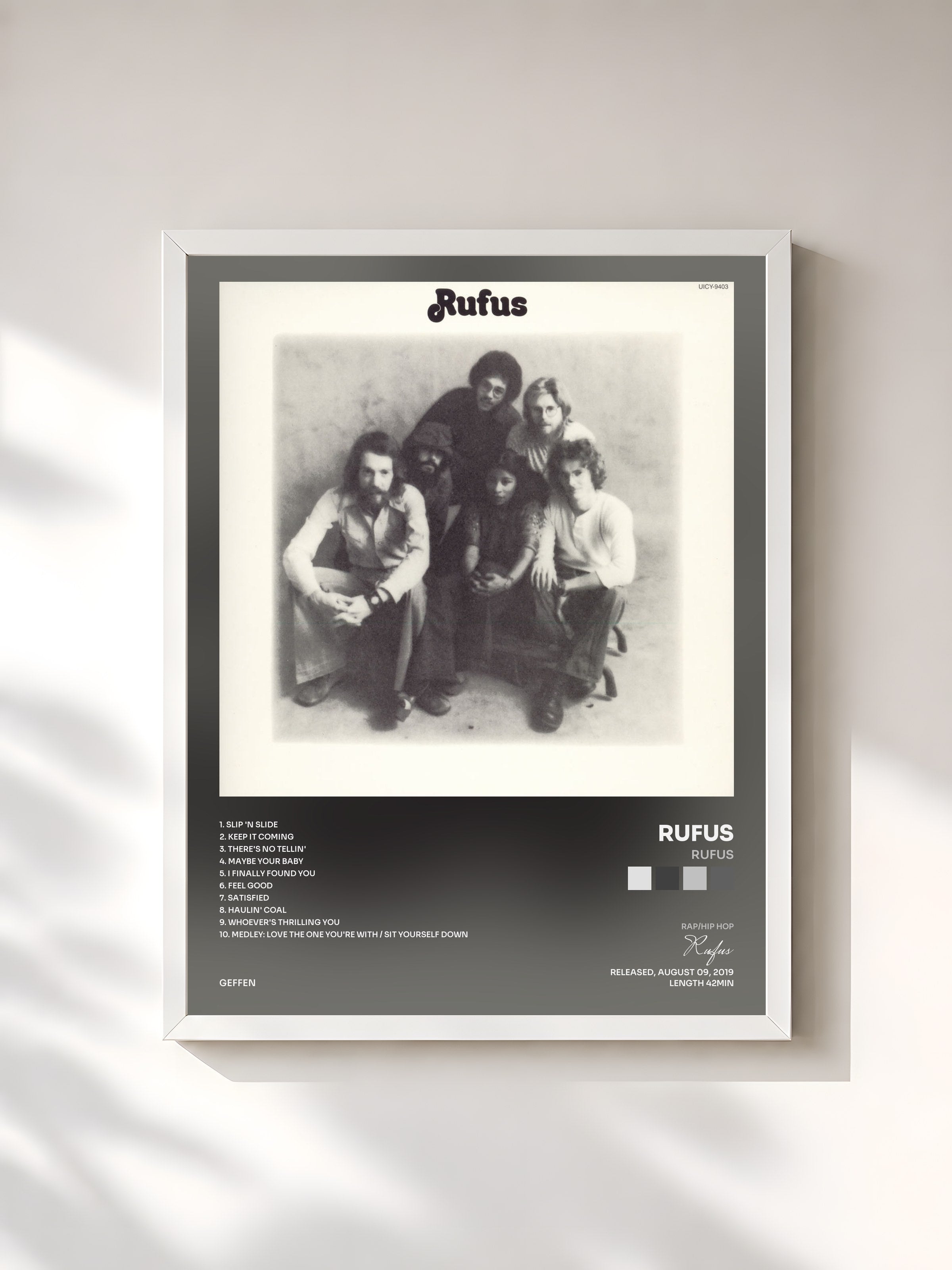 #blanc Tableau de l'album Rufus de Rufus, cadre blanc, imprimé et encadré en France
