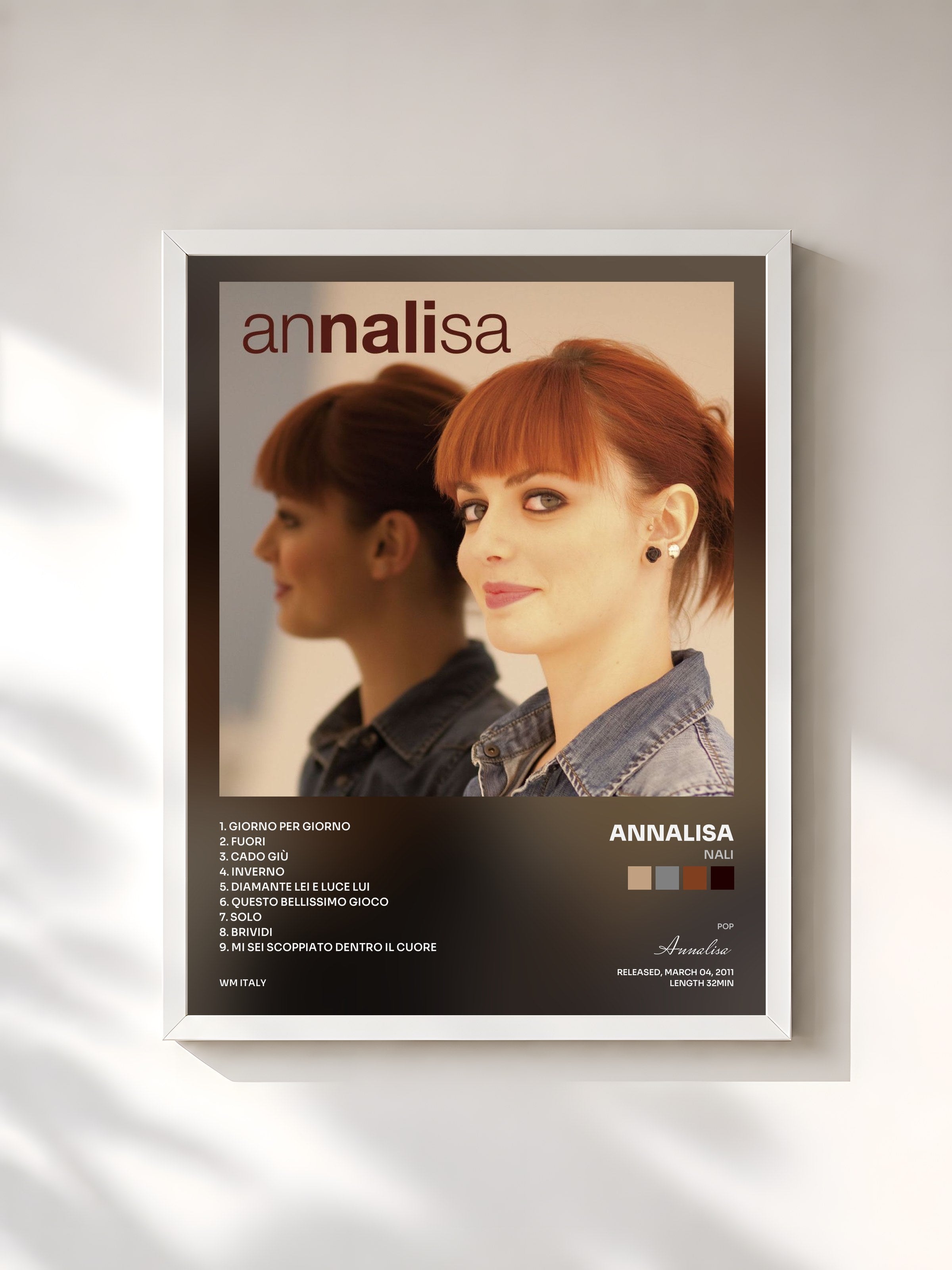 #blanc Tableau de l'album Nali de Annalisa, cadre blanc, imprimé et encadré en France