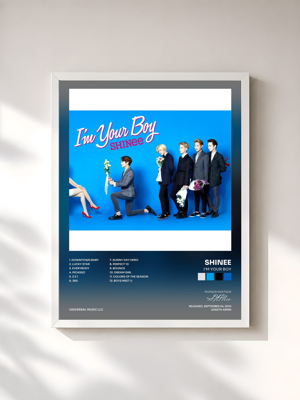 #blanc I'm Your Boy di SHINee in stampa incorniciata, cornice bianca, stampata e incorniciata in Francia