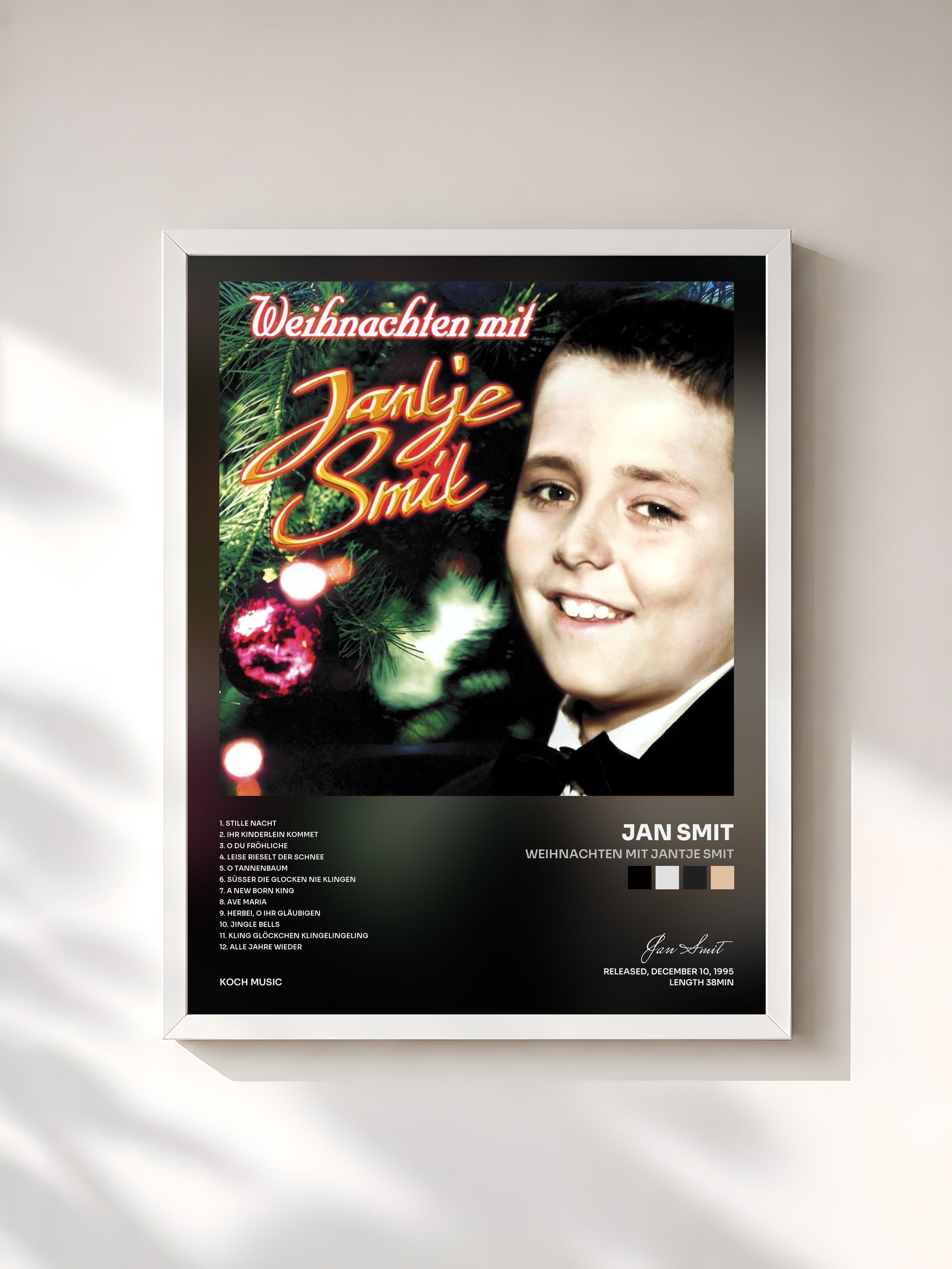 #blanc Tableau de l'album Weihnachten mit Jantje Smit de Jan Smit, cadre blanc, imprimé et encadré en France