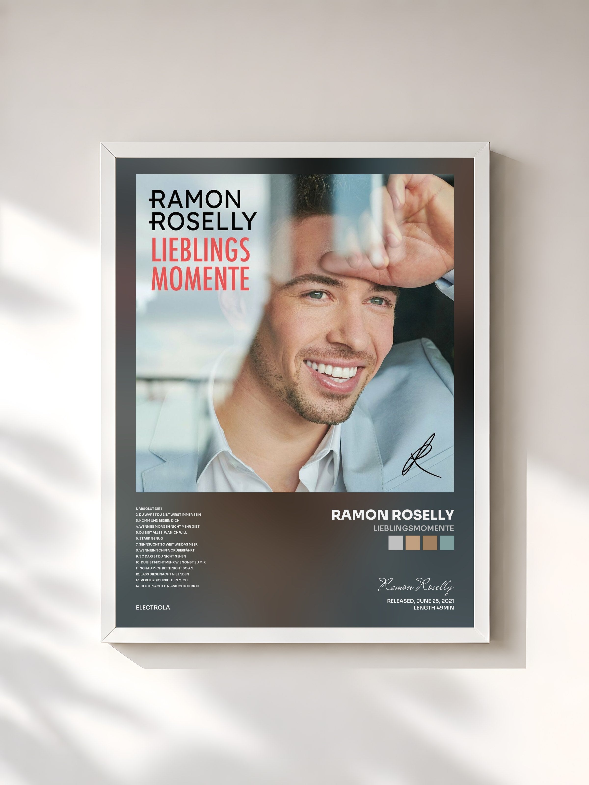 #blanc Tableau de l'album Lieblingsmomente de Ramon Roselly, cadre blanc, imprimé et encadré en France