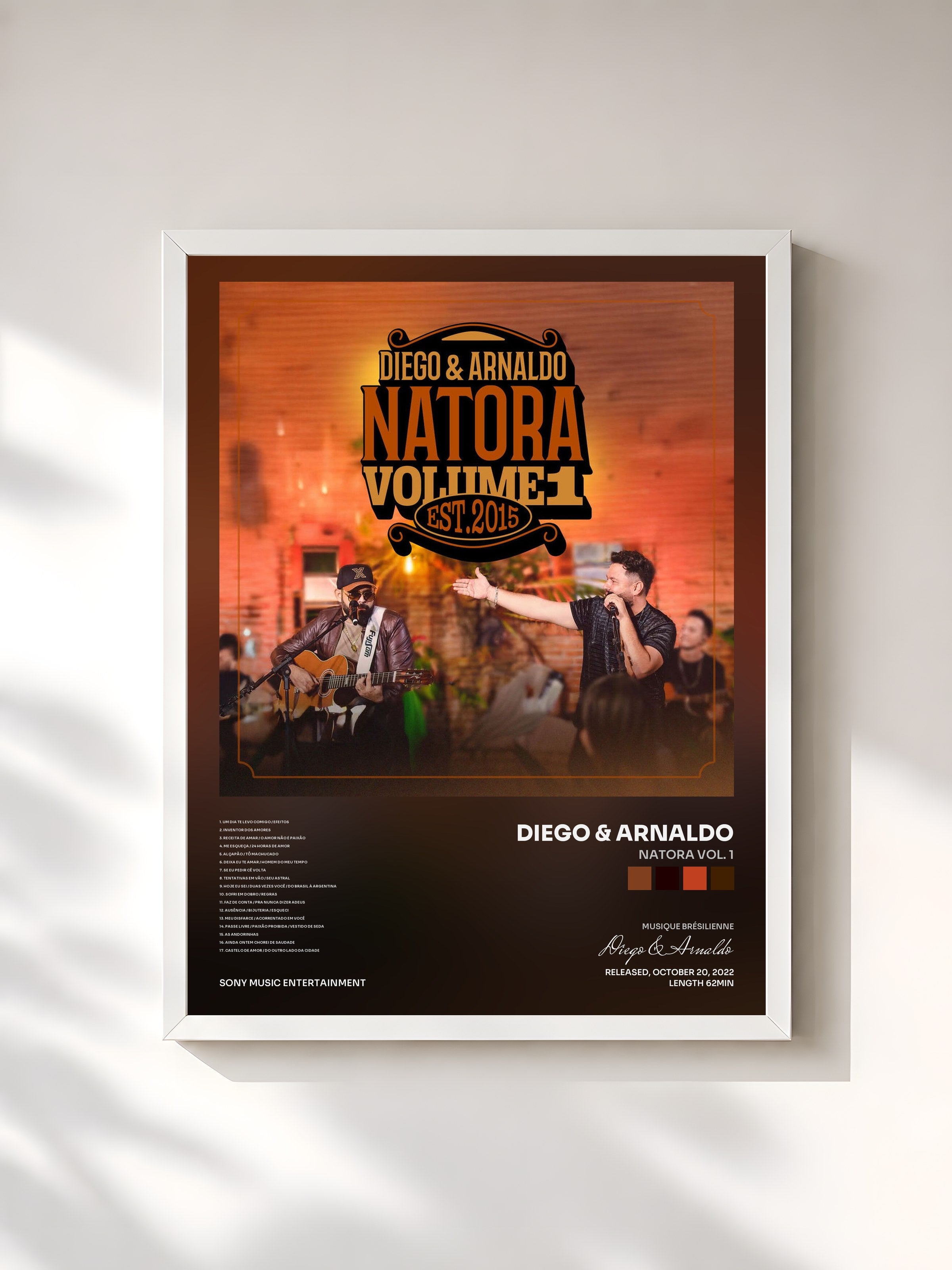 #blanc Tableau de l'album NATORA VOL. 1 de Diego & Arnaldo, cadre blanc, imprimé et encadré en France