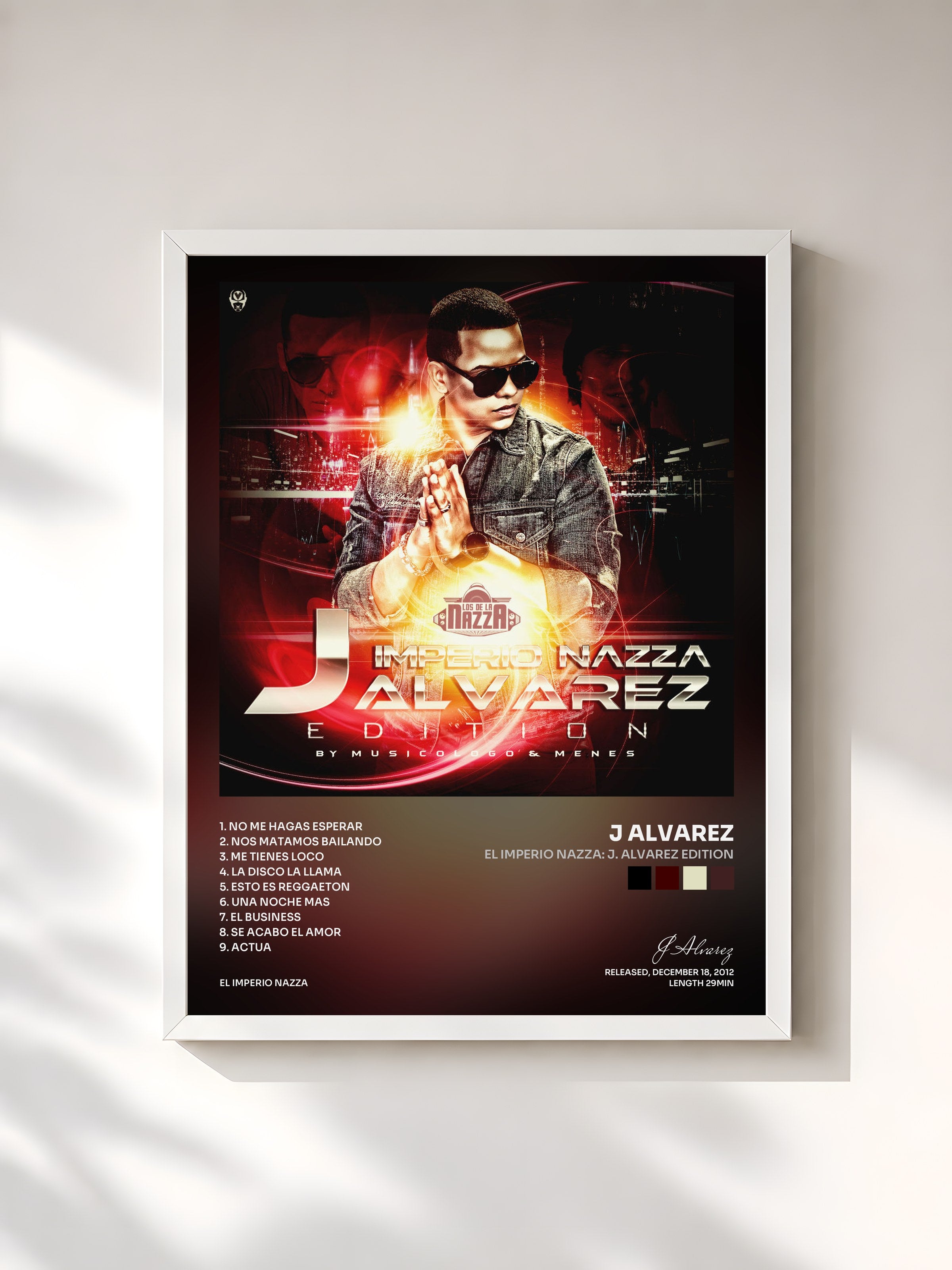 #blanc Tableau de l'album El Imperio Nazza: J. Alvarez Edition de J Alvarez, cadre blanc, imprimé et encadré en France