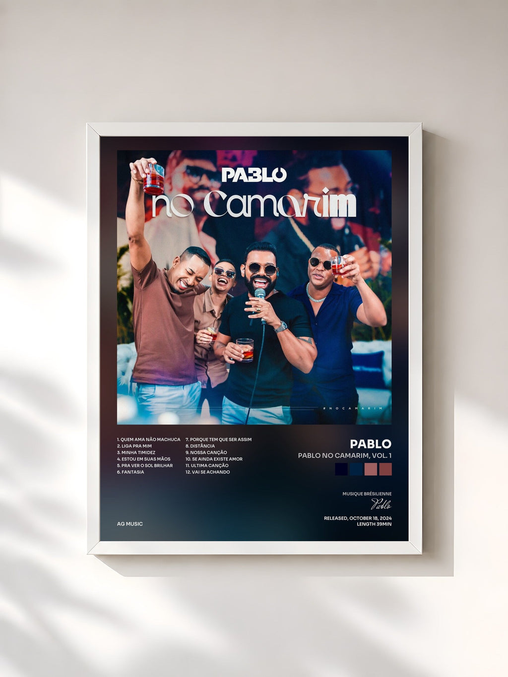 #blanc Pablo no Camarim, Vol. 1 von Pablo als gerahmter Kunstdruck, weißer Rahmen, gedruckt und gerahmt in Frankreich