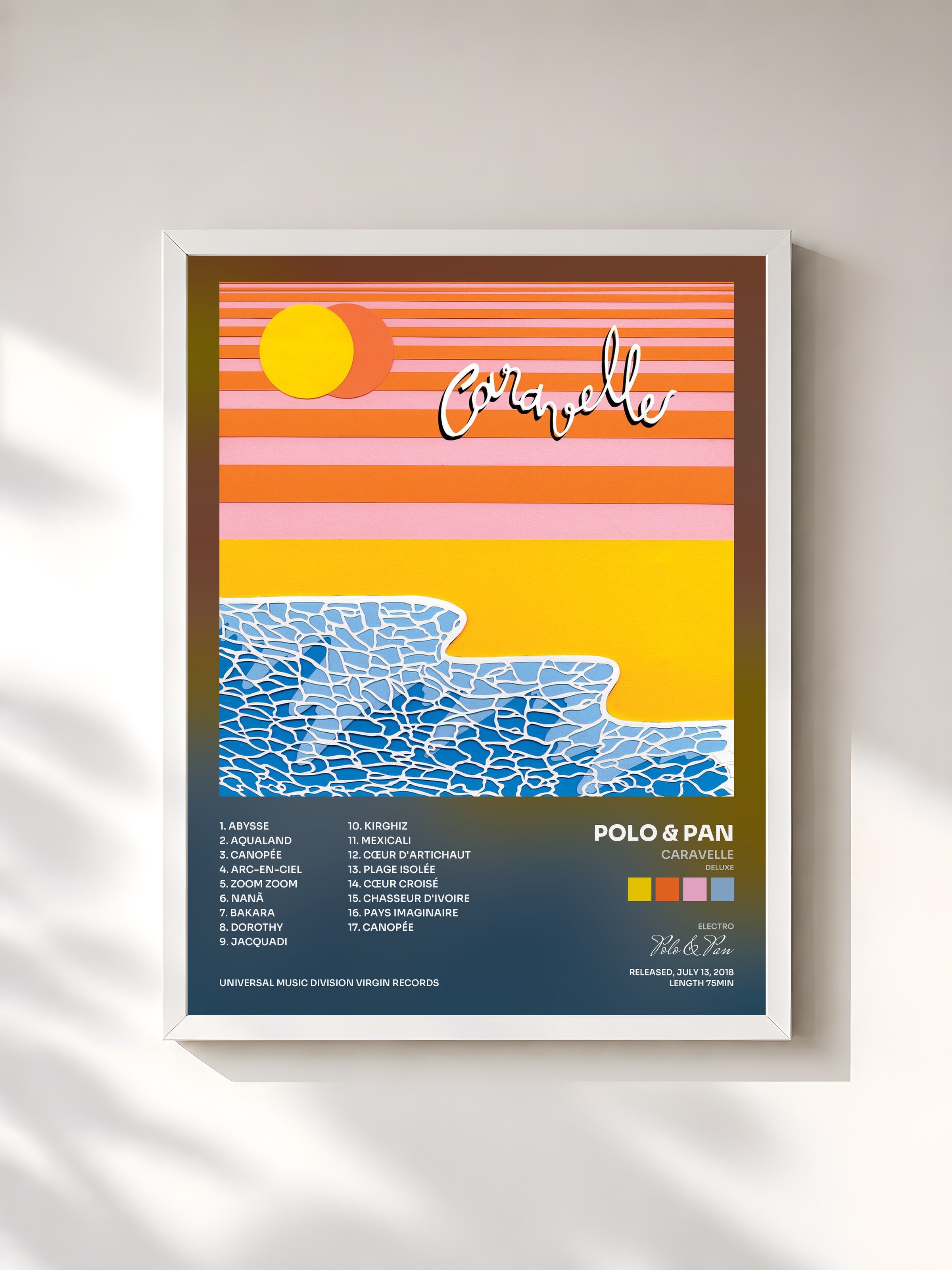 #blanc Tableau de l'album Caravelle (Deluxe) de Polo & Pan, cadre blanc, imprimé et encadré en France