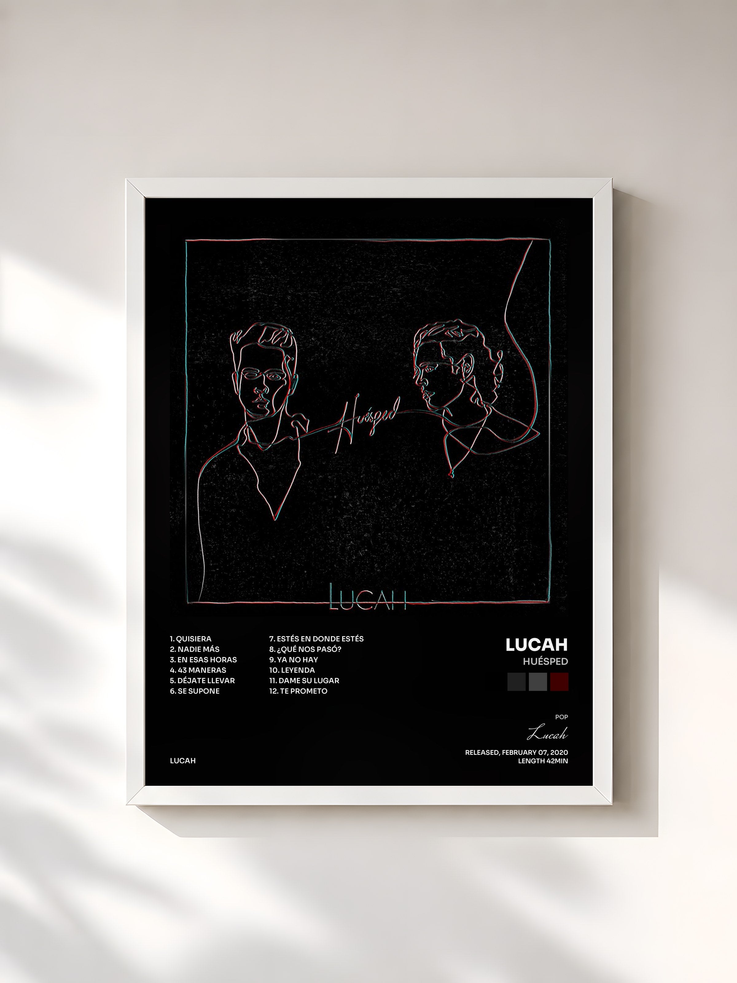 #blanc Tableau de l'album Huésped de Lucah, cadre blanc, imprimé et encadré en France