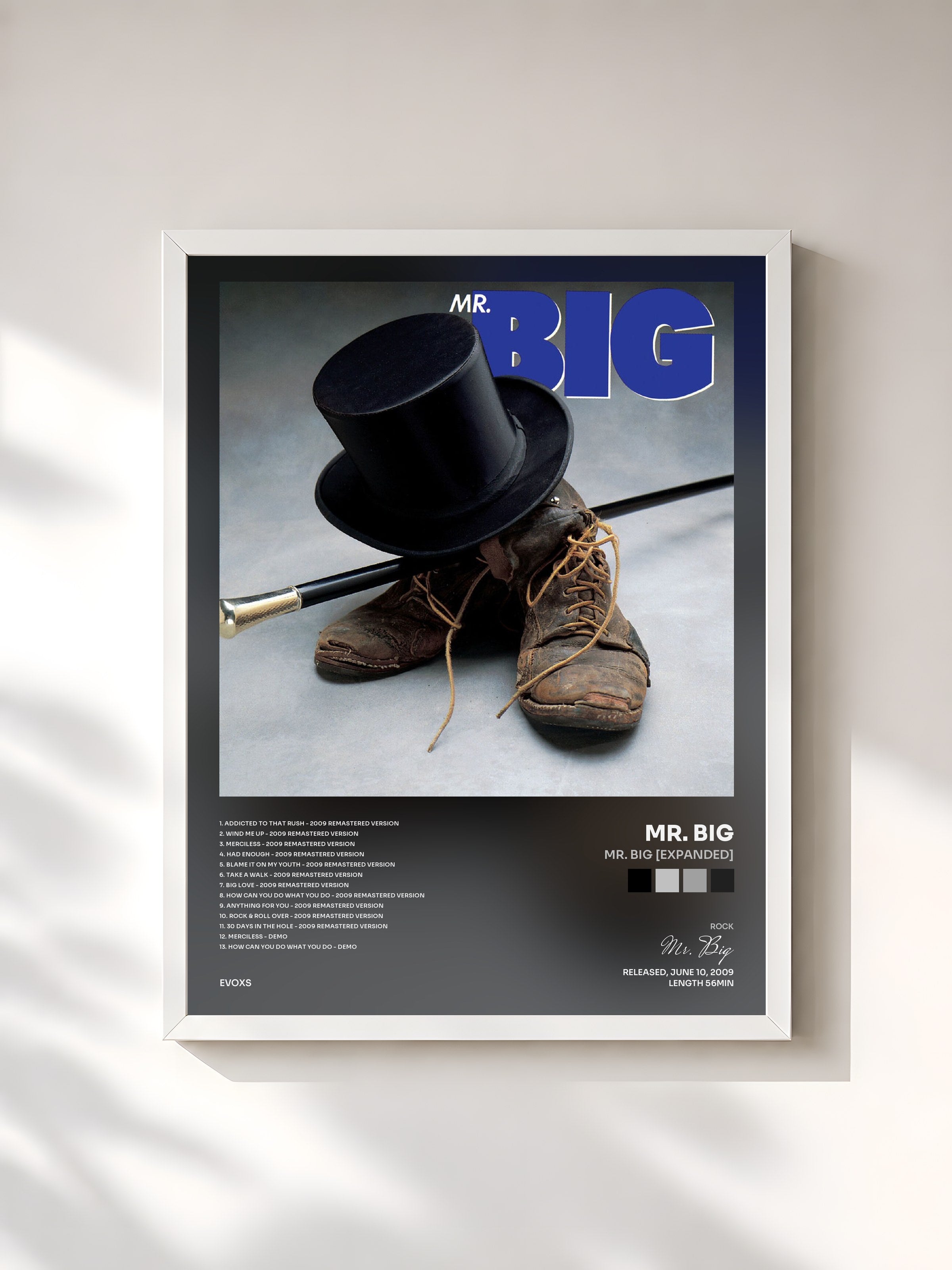 #blanc Tableau de l'album Mr. Big [Expanded] de Mr. Big, cadre blanc, imprimé et encadré en France