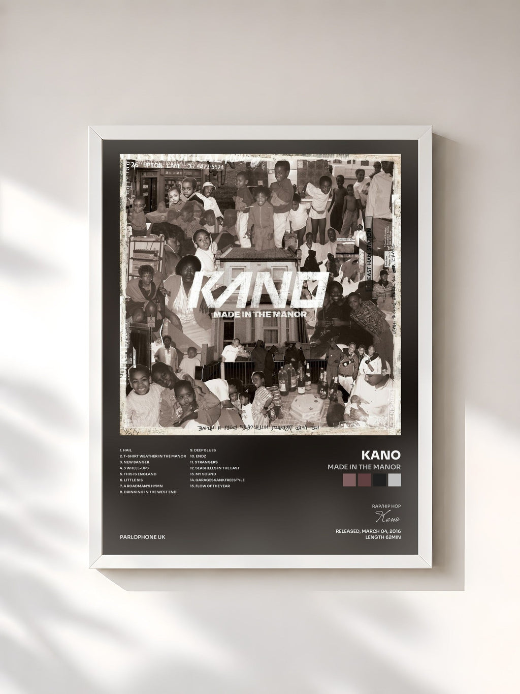 #blanc Made in the Manor von Kano als gerahmter Kunstdruck, weißer Rahmen, gedruckt und gerahmt in Frankreich