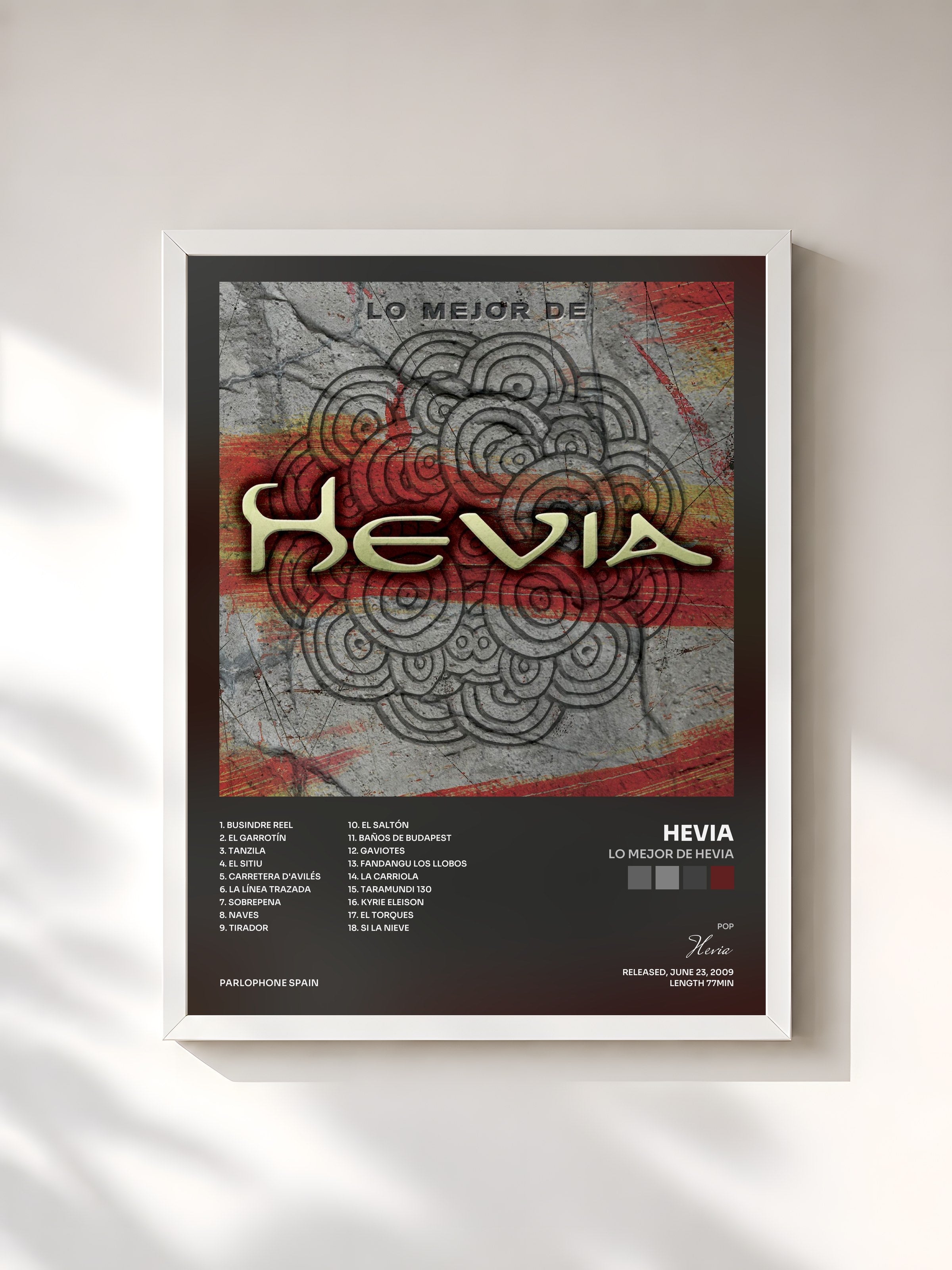 #blanc Tableau de l'album Lo Mejor De Hevia de Hevia, cadre blanc, imprimé et encadré en France