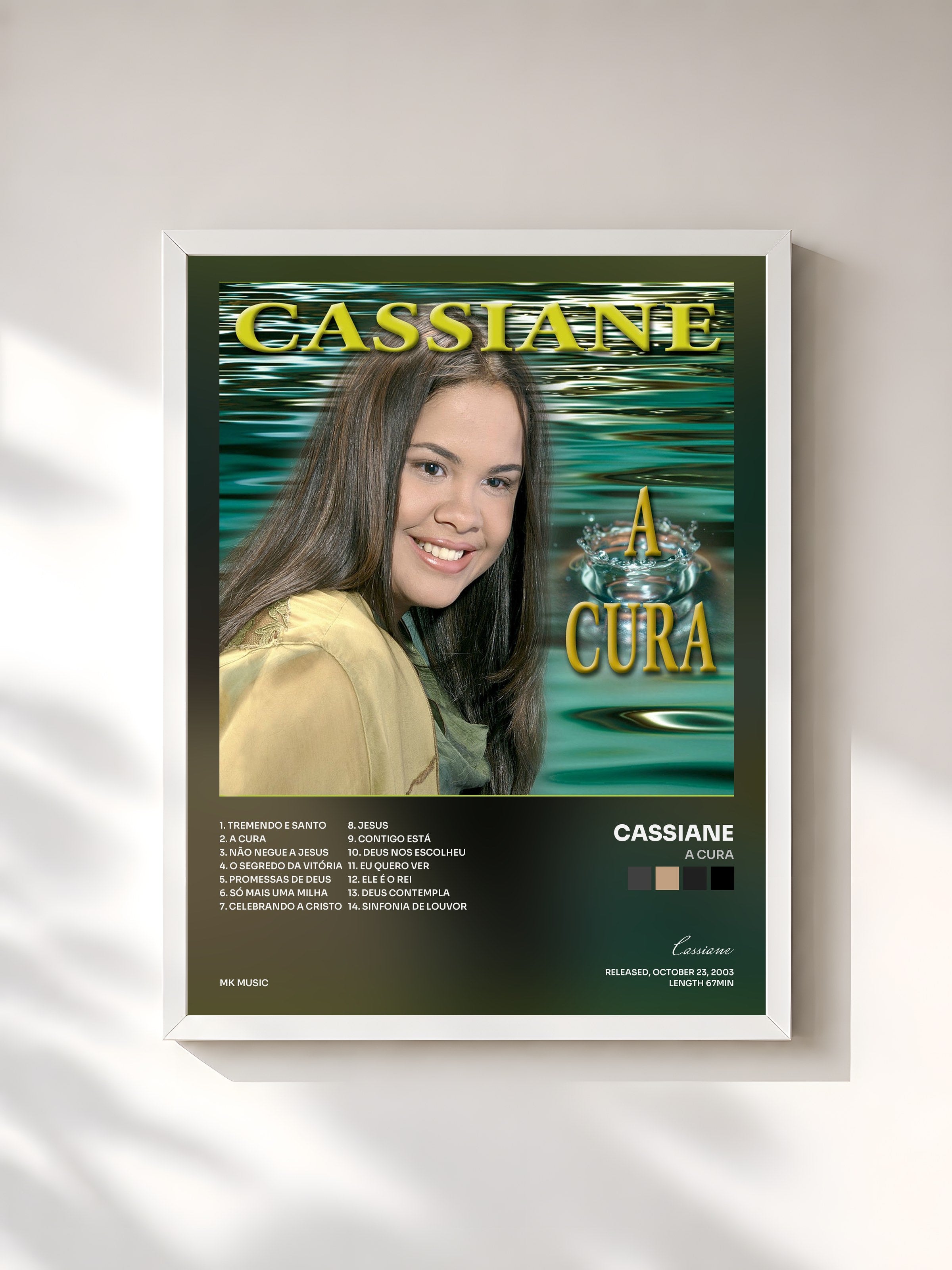 #blanc Tableau de l'album A Cura de Cassiane, cadre blanc, imprimé et encadré en France